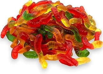 Gourmet Gummy Worms Candy:1.5 lbs Delicious Fruit Flavored Gummy Worms Bursting with Flavors-Perfect for Snacks, Parties and Gifts-Made with Real Fruit Juice(24 oz)
