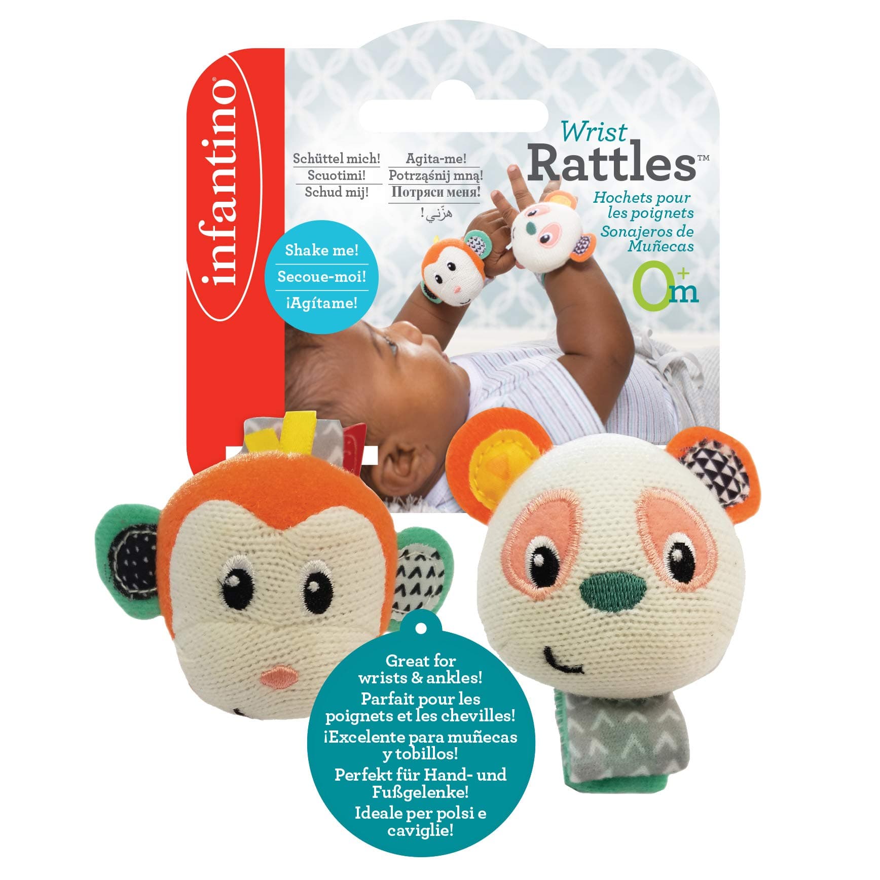Infantino - Wrist Rattles - Monkeypanda