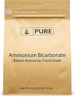 PURE ORIGINAL INGREDIENTS Ammonium Bicarbonate (120ml) by , Traditional Leavening Agent Used in Flat Baked Goods Such as Cookies or Crackers