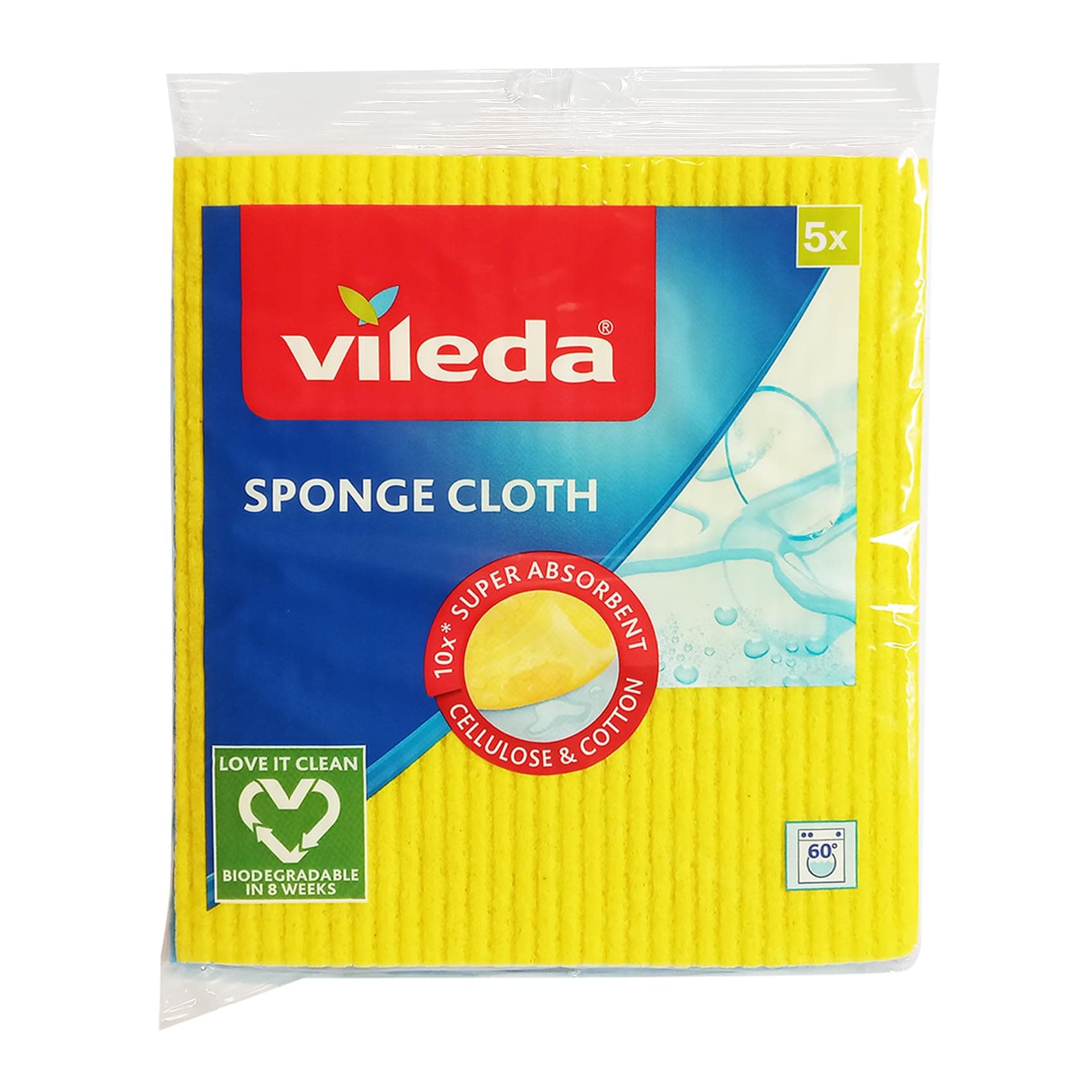 Vileda Sponge Cloth 5+1