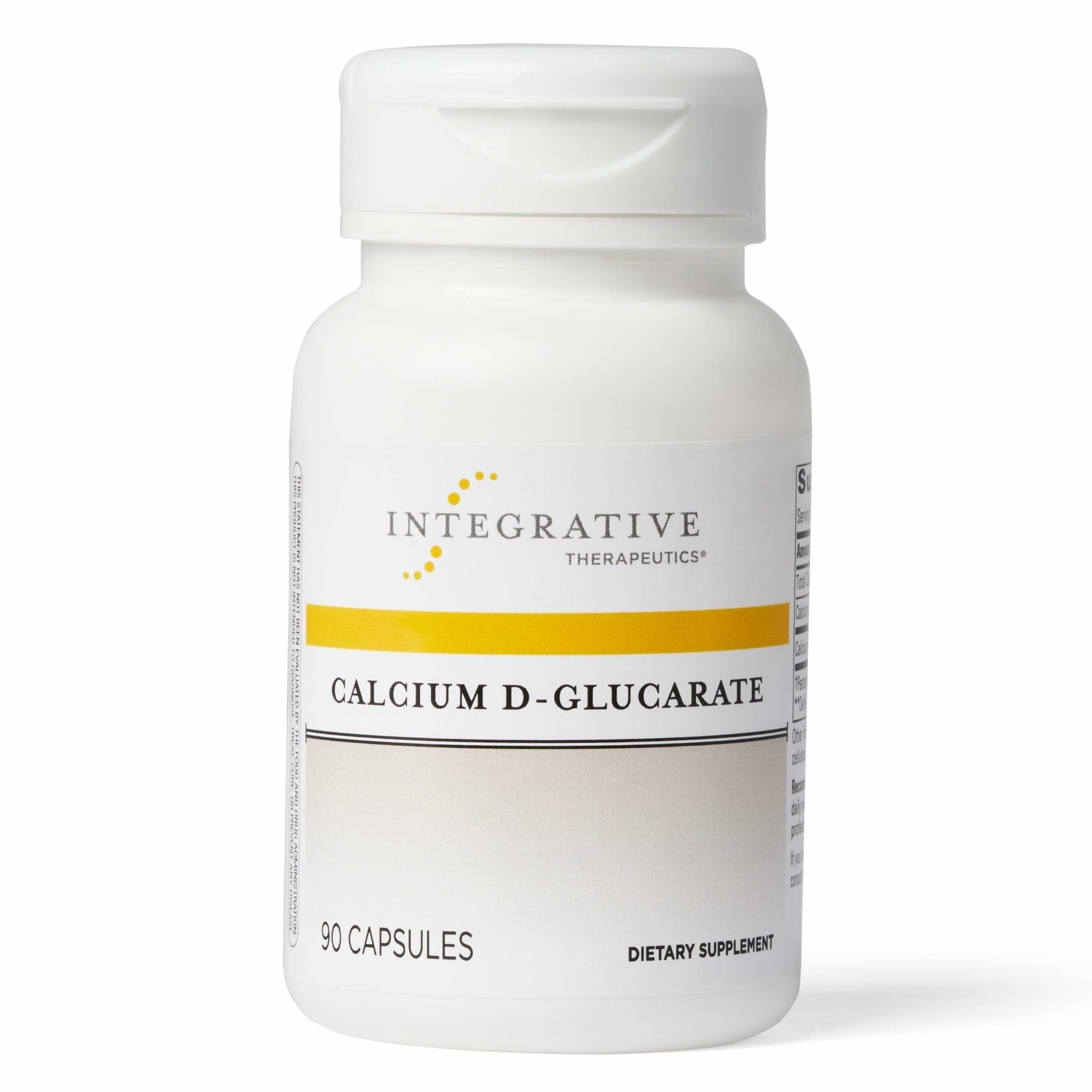 Integrative Therapeutics Calcium D-Glucarate - Supports Healthy Immune Function - Daily Support for Detoxification Systems & Estrogen Metabolism* - Gluten & Dairy-Free - 90 Capsules (30 Servings)