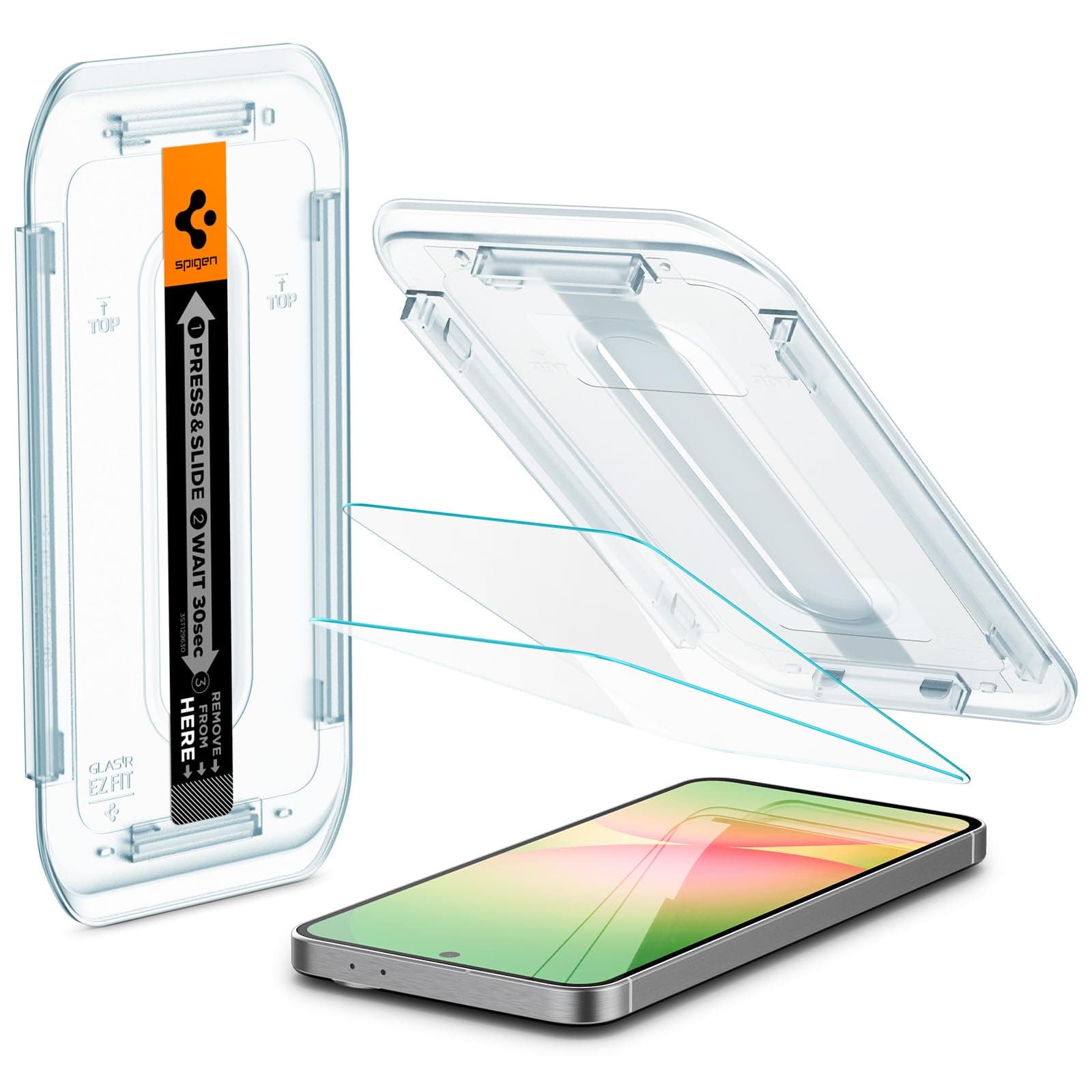 Spigen EZ Fit Tempered Glass Screen Protector for Galaxy S24 FE/Galaxy A56 / Galaxy M56 [2 Pack]