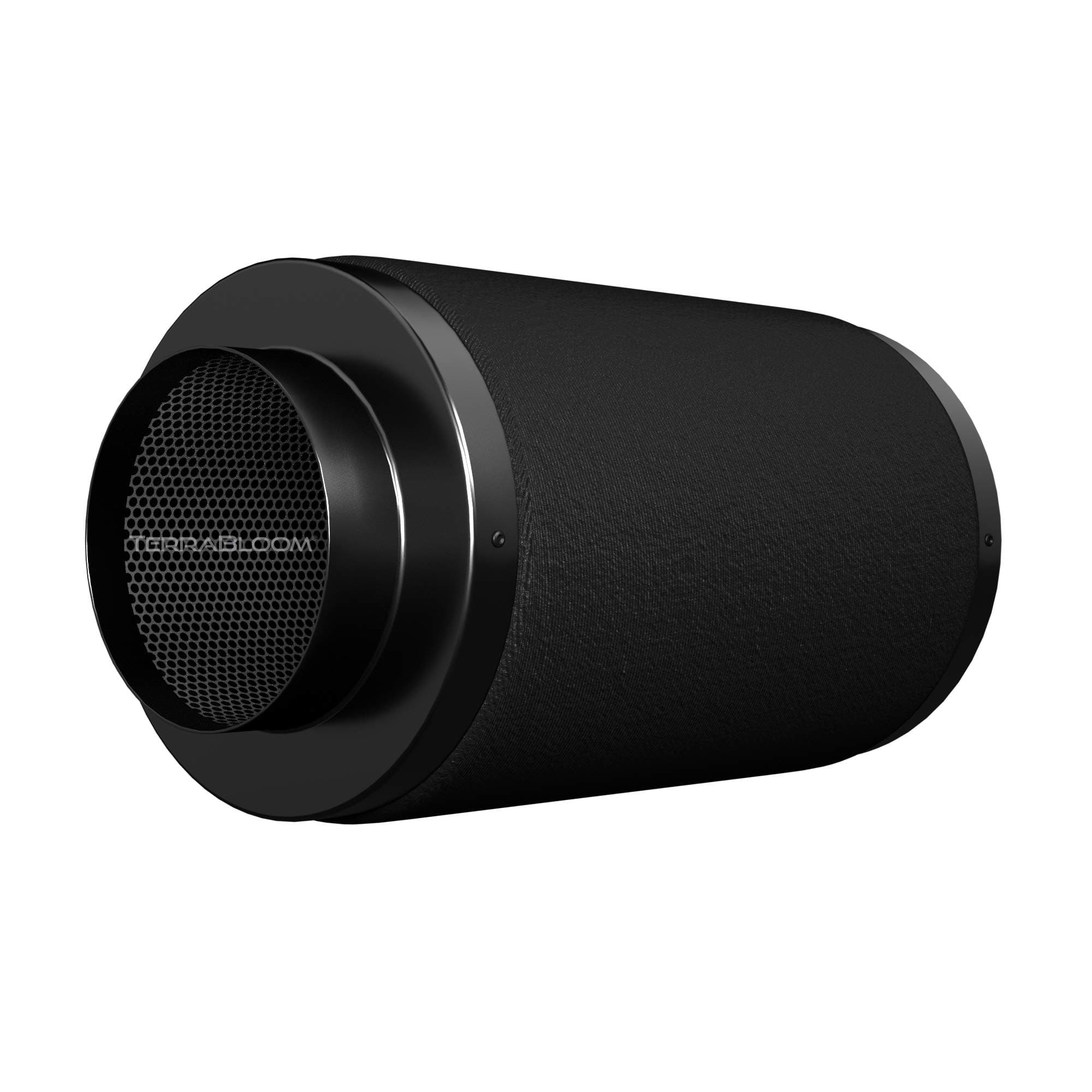 TerraBloom 6" Air Filter 16" Long, 46mm Thick Carbon Bed, Airflow up to 400 CFM. Premium Carbon Air Filtration From Odors, VOCs, Airborne Pollutants for Grow Tents, Homes, Commercial Applications.