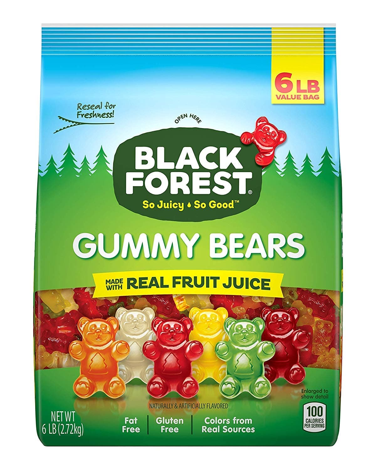 Black Forest Gummy Bears Candy, 6 lbs (2 Packs)