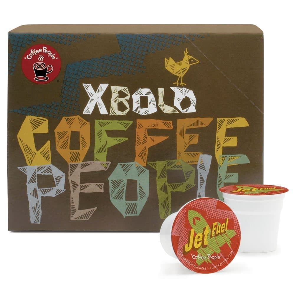 Coffee People Dark Roast, Jet Fuel, K-Cup Portion Pack for Keurig Brewers 24-Count