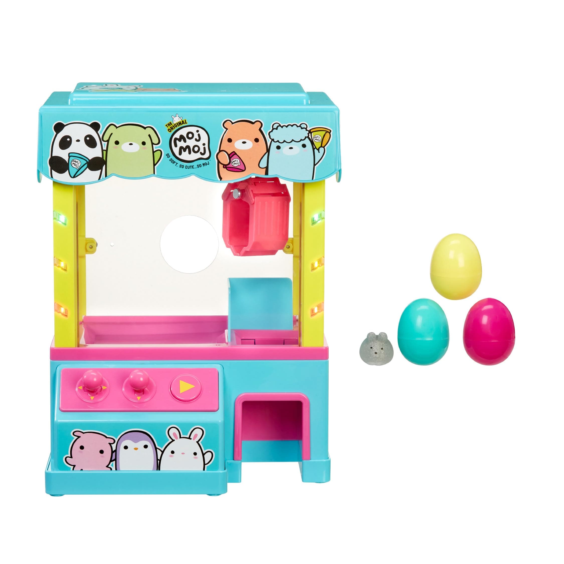 The Original Claw Machine 36 cm with Glitter Squish Figure, Lights, Music and Arcade Sounds