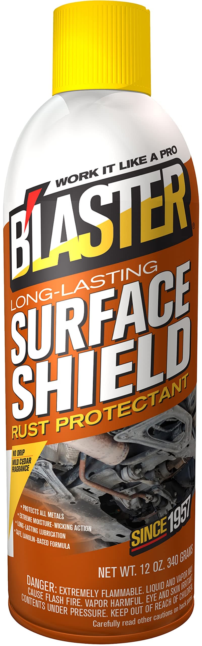 Blaster Surface Shield Complete Corrosion Protection for Long Lasting Automotive Undercoating Applications, 12 oz Aerosol, Pack of 6