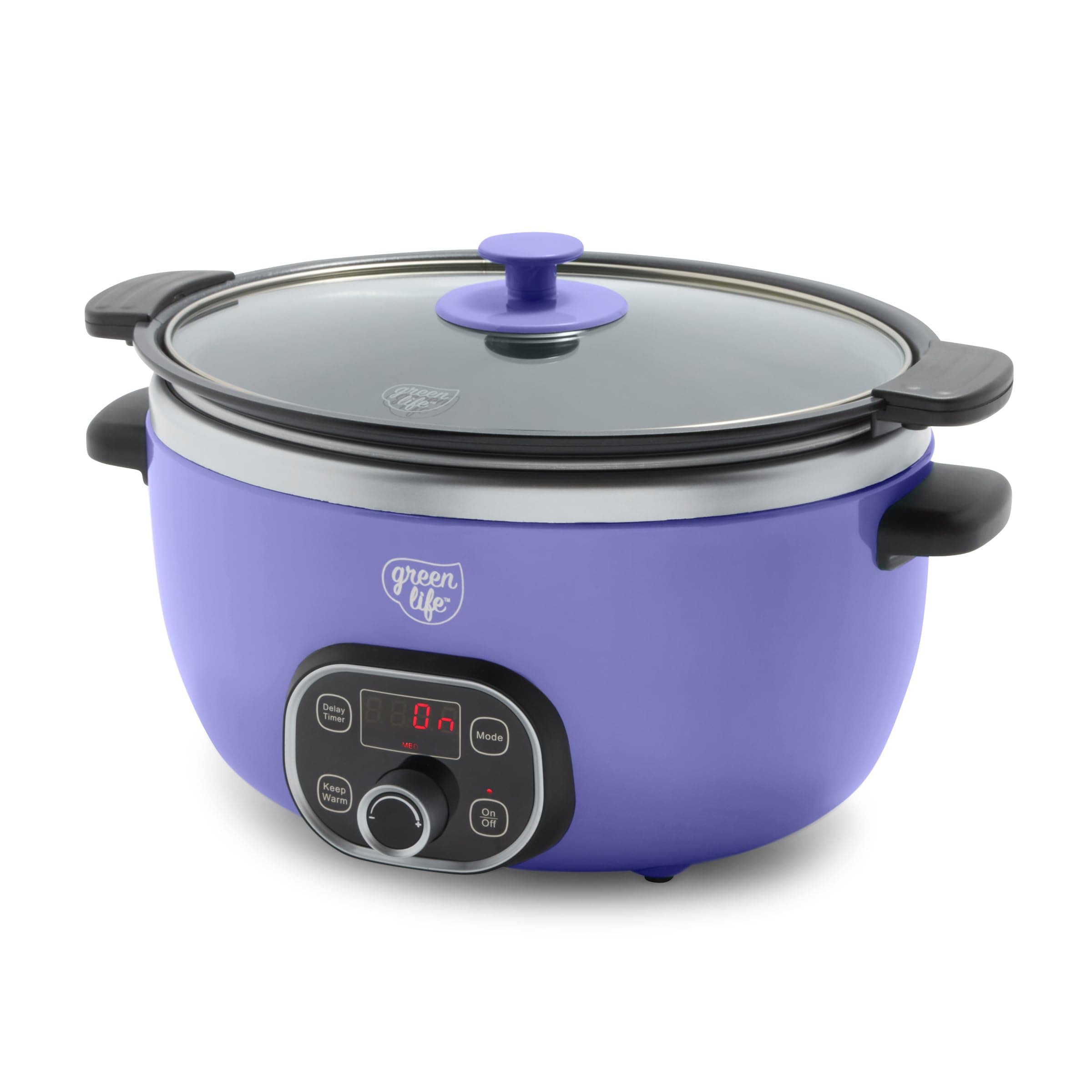 GreenLife - 6 Quart Non-Stick Ceramic Removable Inner Bowl, Non-Toxic, PFAS Free, Programmable, Family Friendly, Keep Warm, Stovetop Safe and