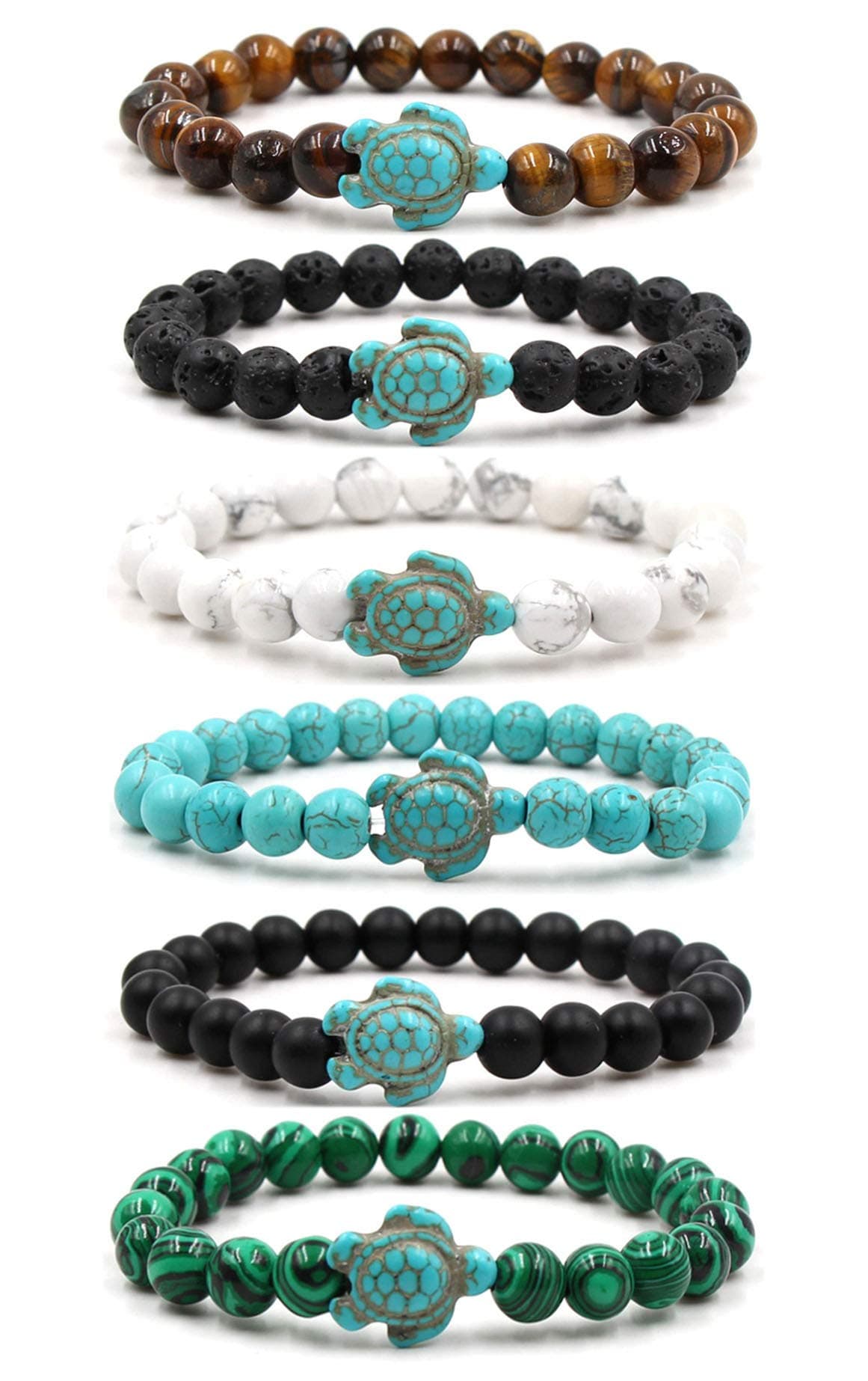 EVELICAL 6Pcs Turtle Bracelets