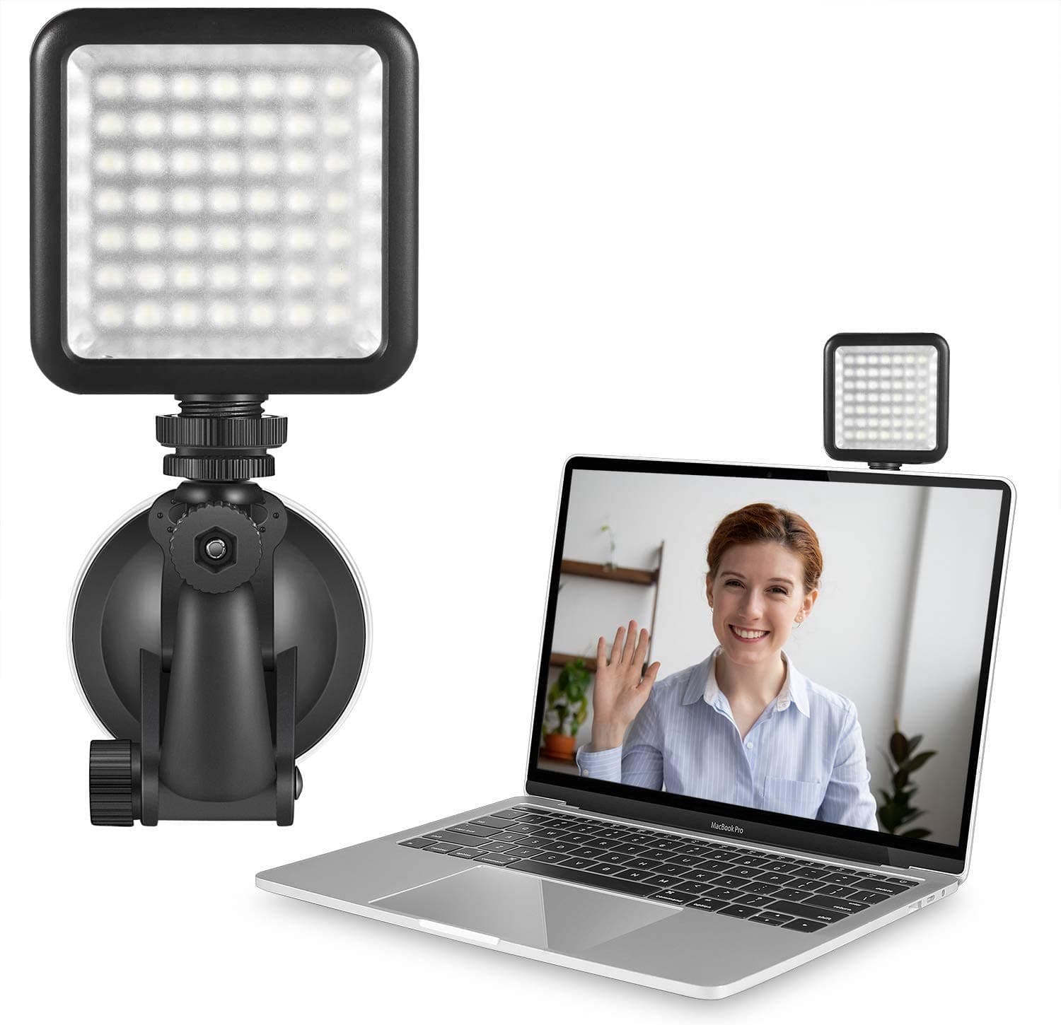 Light for Video Conferencing, MACTREM Video Conference Lighting Kit | Video Conferencing | Remote Working,Zoom Calls,Self Broadcasting,Live Streaming, Stronger Suction with Tape/Films