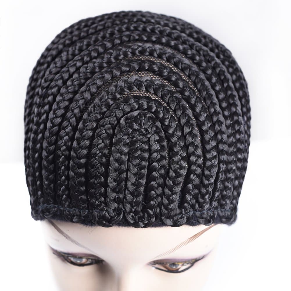TOMO Crotchet Cornrows Cap Braided Wig Caps For Easier Sew In Caps for Making Wig Glueless Hair Net Liner Crochet Wig Caps