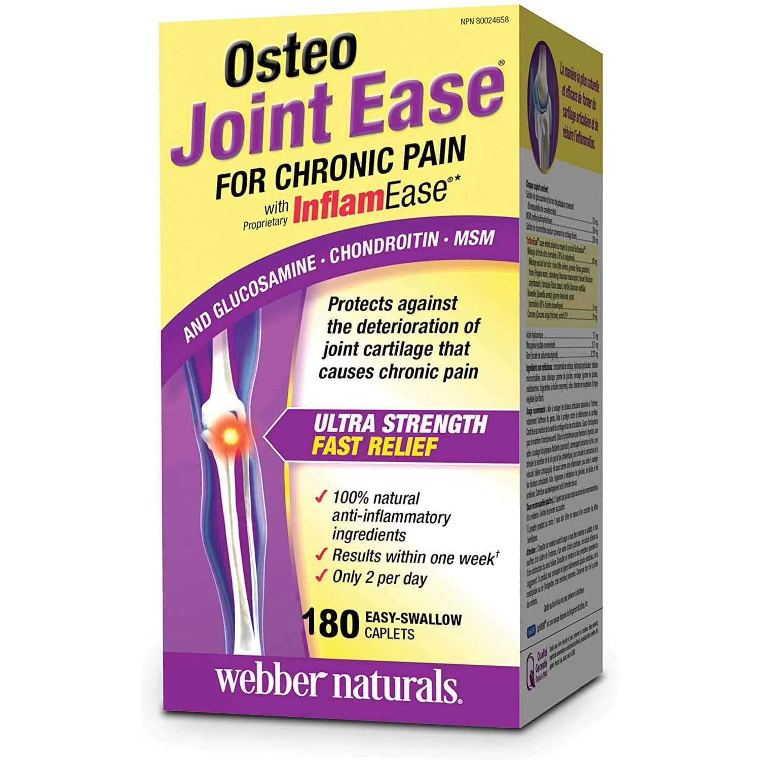 Osteo Joint Ease with InflamEase Webber Naturals fast relief