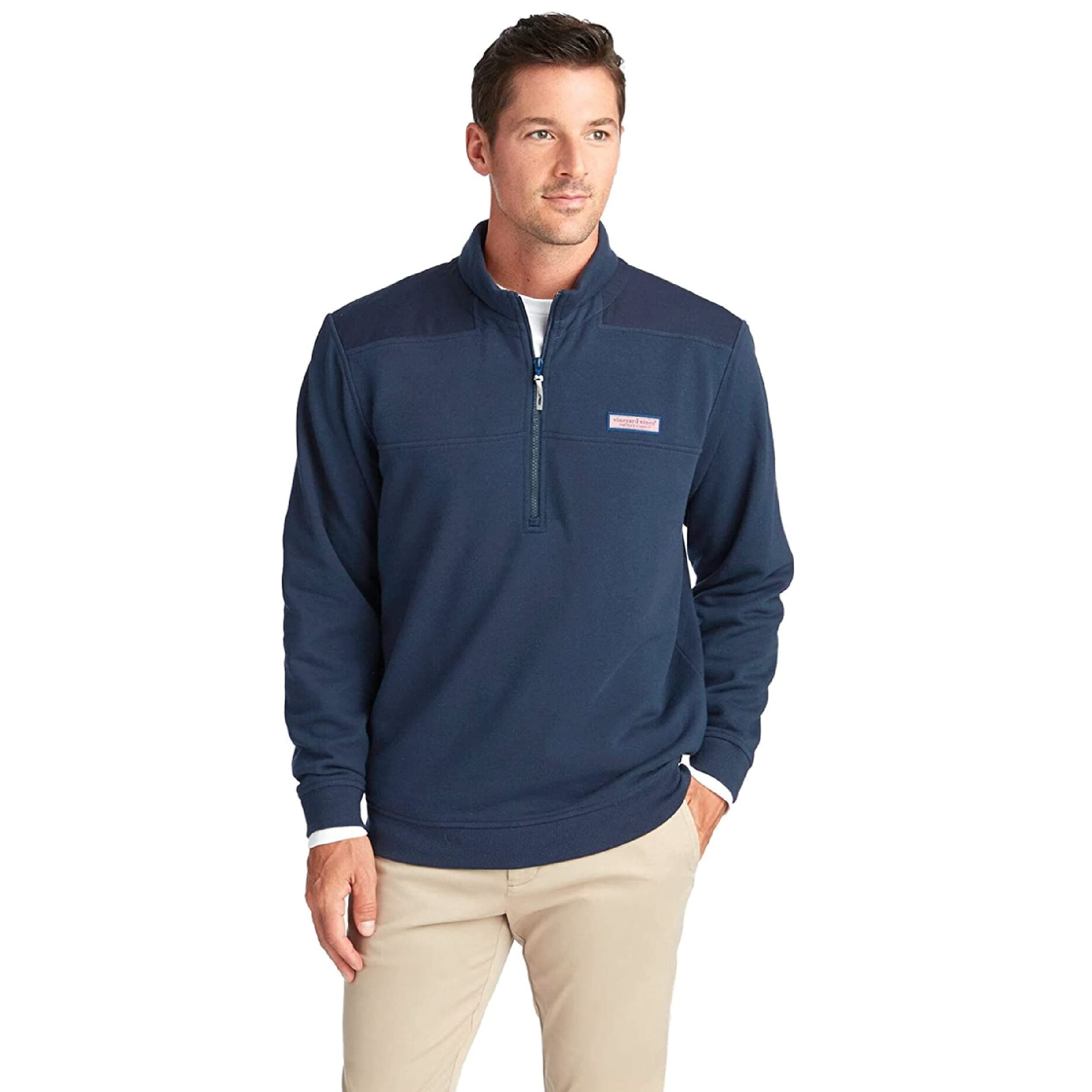 vineyard vinesMen's Collegiate Shep Quarter-Zip Pullover Sweatshirt