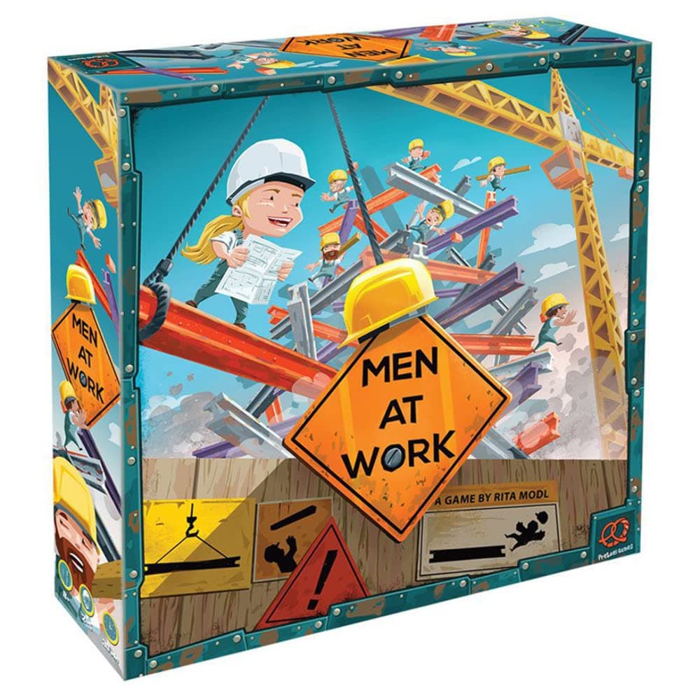 Men at Work Stacking Game | Balancing Game | Strategy Game | Fun Dexterity Game for Adults and Kids | Ages 8 and up | 2-5 Players | Average Playtime 30 Minutes | Made by Pretzel Games