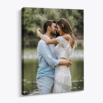 - P&L ART. Personalized Custom Canvas Prints: Photo On Canvas Transform Your Photos into Stunning Framed Wall Art Digitally Printed Photo To Canvas Ideal for Home Decor Gifts Keepsakes Framed 10x12