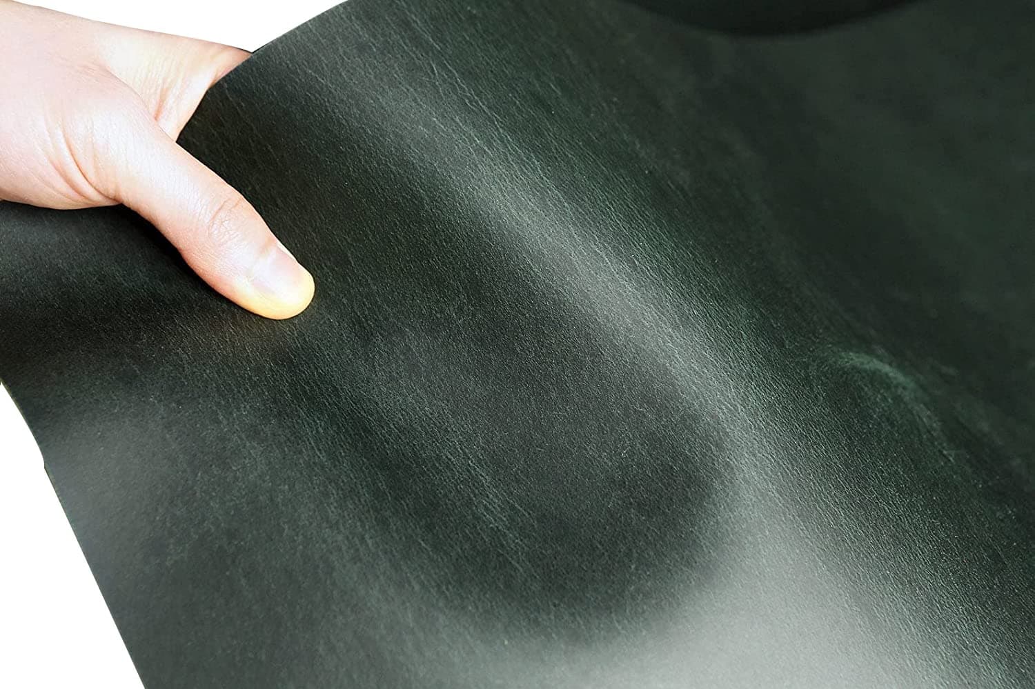 Vintage rustic green oil tanned pull up leather sheets scrap, full grain distressed green leather pieces 1.0-2.0mm / 3-5 Oz Z05-LSP16S (45x45 cm, 2.0mm / 5oz)