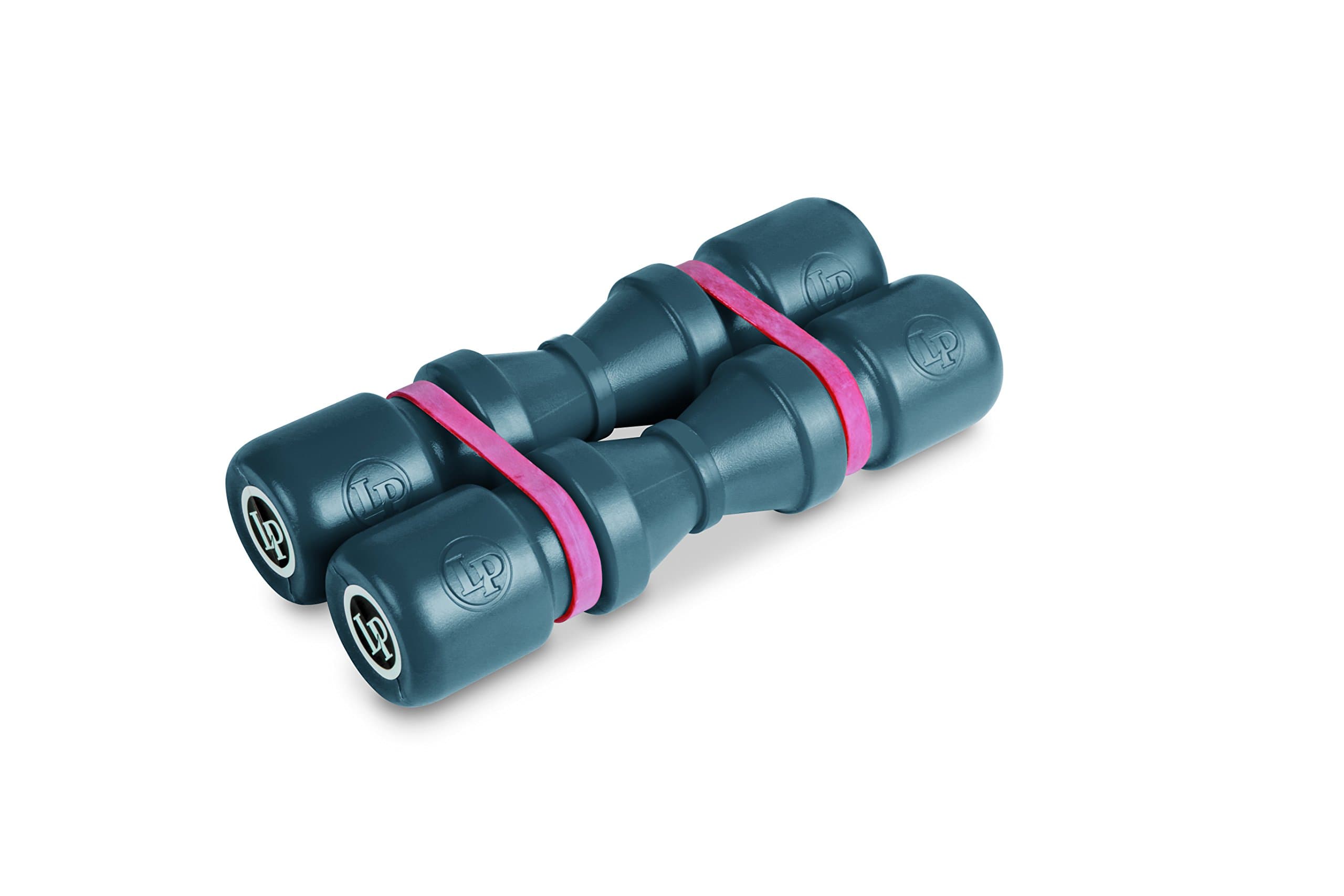 Latin Percussion Shaker Duoshake 6,5" (16,5 cm), 2-er Set, Kunststoff grau, mittlere Lautstärke, LP441M