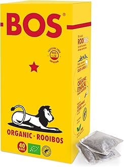 Organic Rooibos Caffeine Free Tea Bags Carton, Classic Blend in a Handy Pack, 100 g, 40 Teabags (Pack of 1)