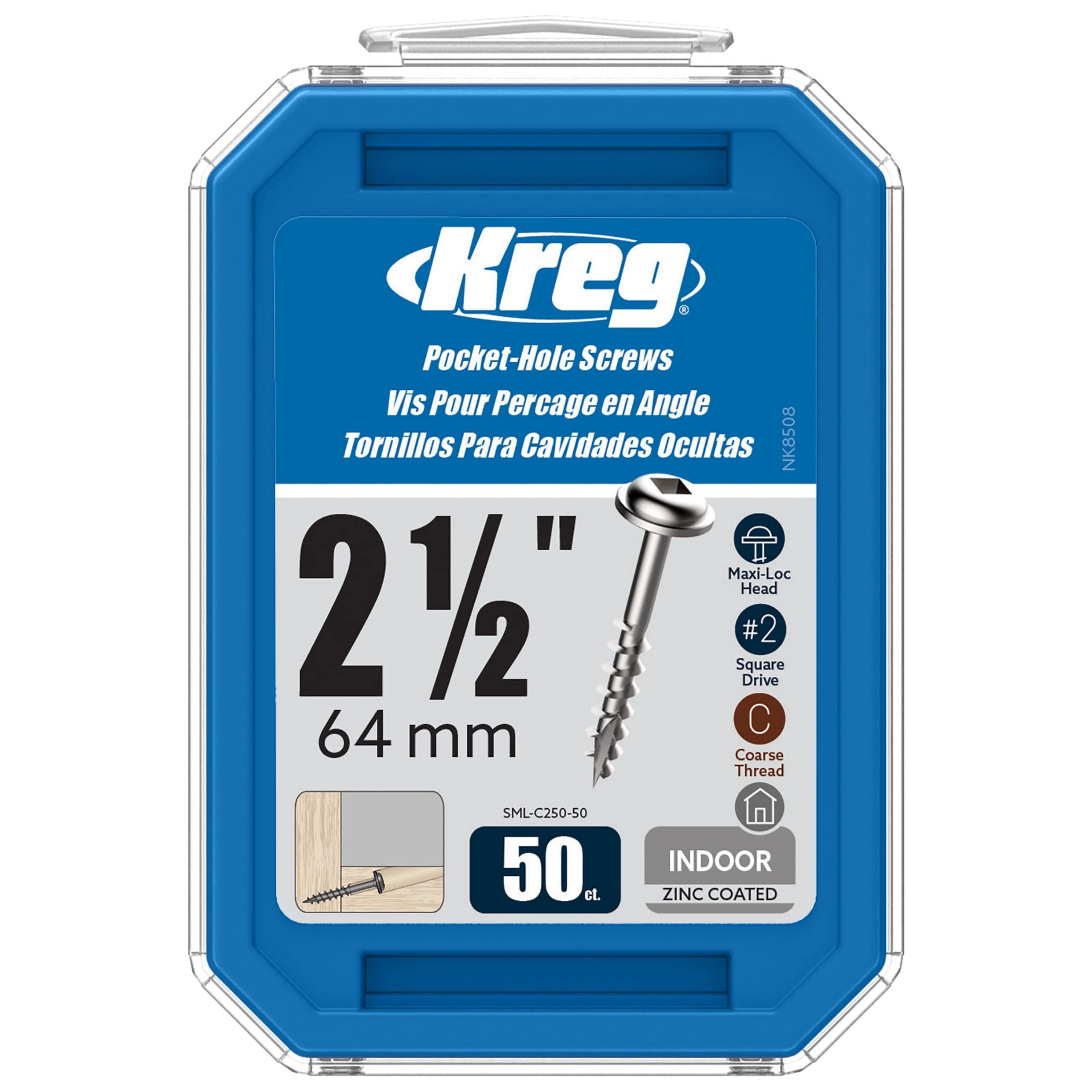 Kreg Tool Sml-C2-50 8 Coarse Washer Head 50 Count