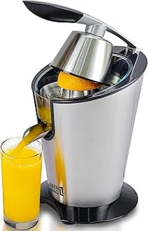 LEBENLANG 600W Electric Juicer High Yield Juicer Stainless Steel Cone Juicer Lever Juicer for Oranges and Lemons
