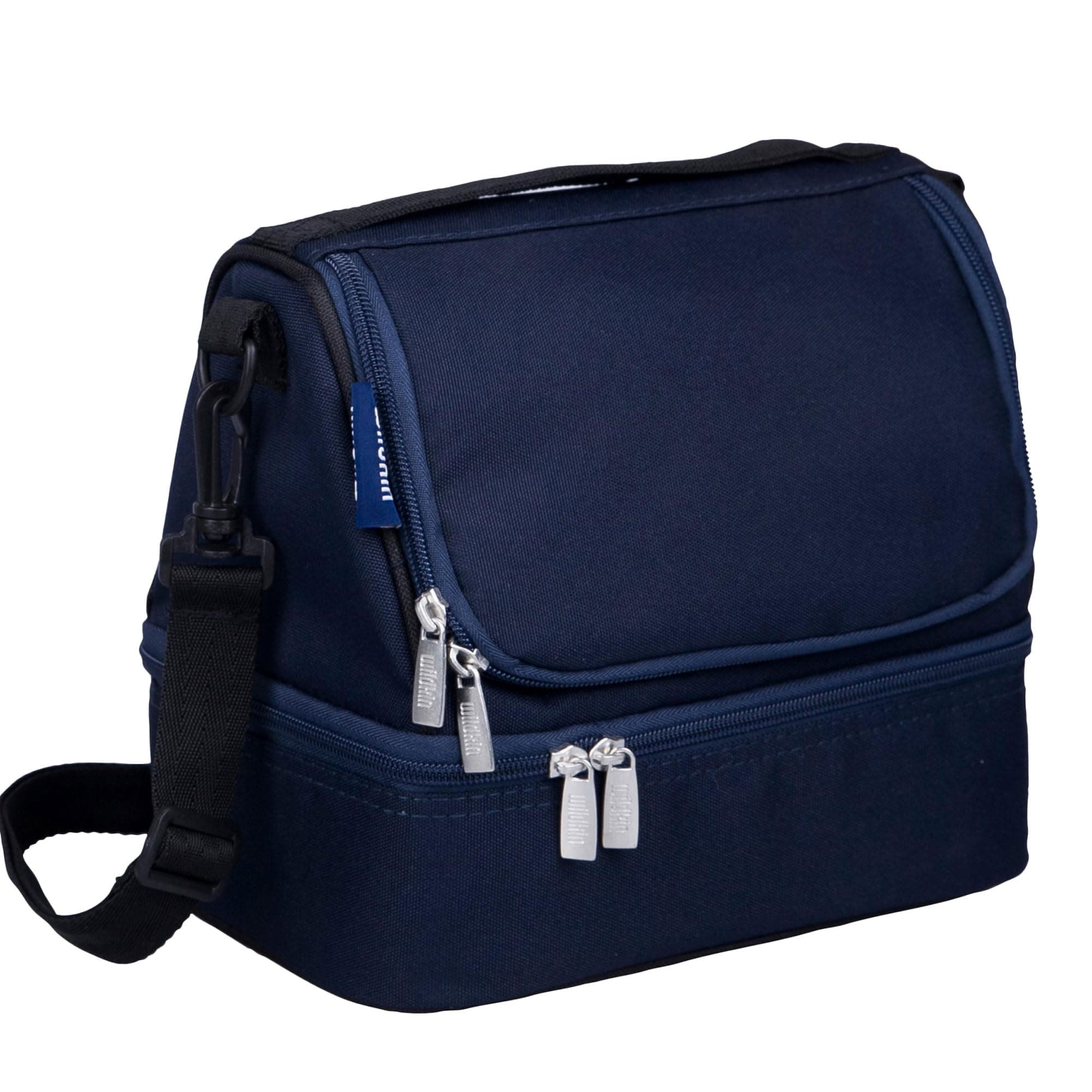 Whale Blue Two Compartment Lunch Bag