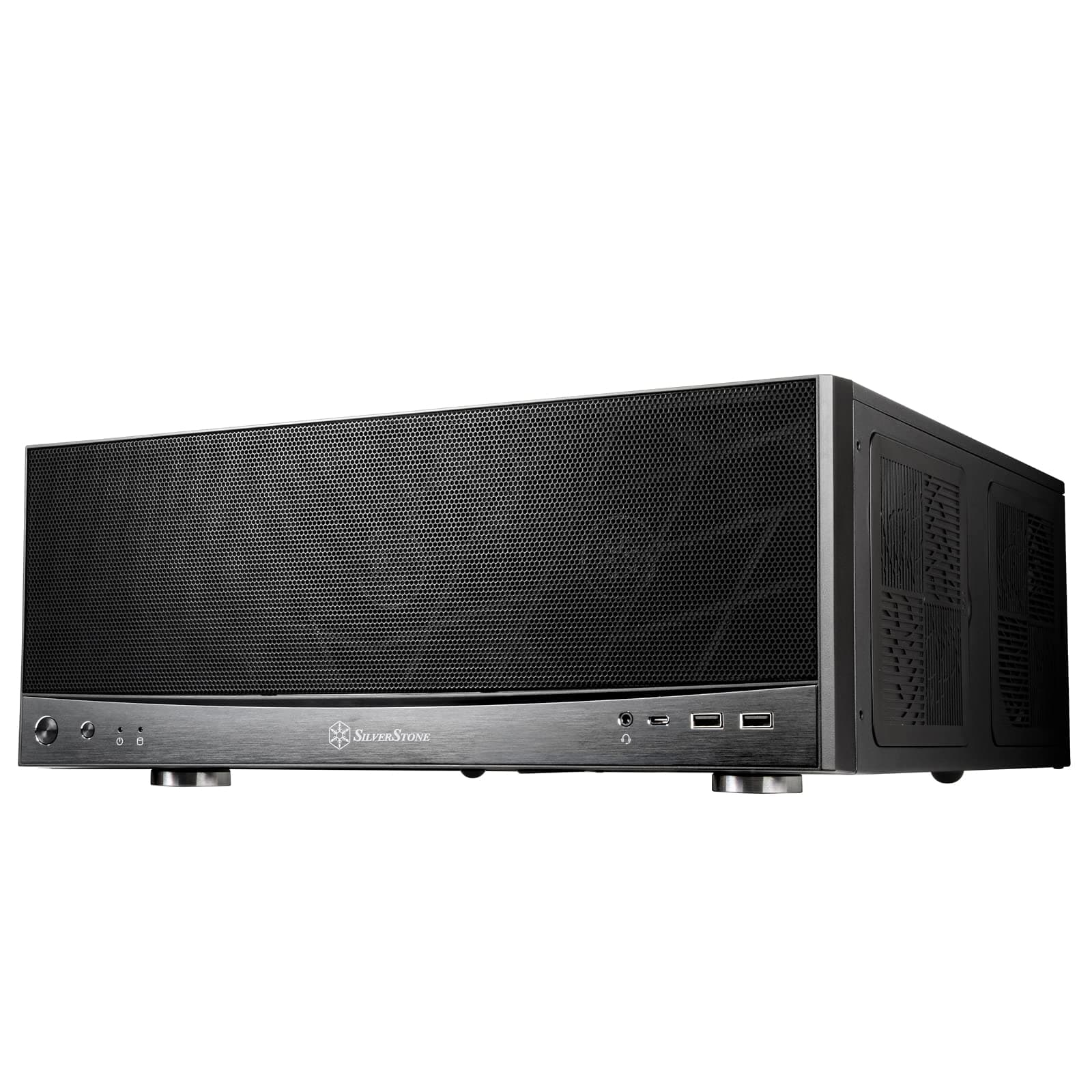 Technology Grandia 11 Compact ATX Home Theater PC (HTPC) case with 240mm Radiator Support, SST-GD11B