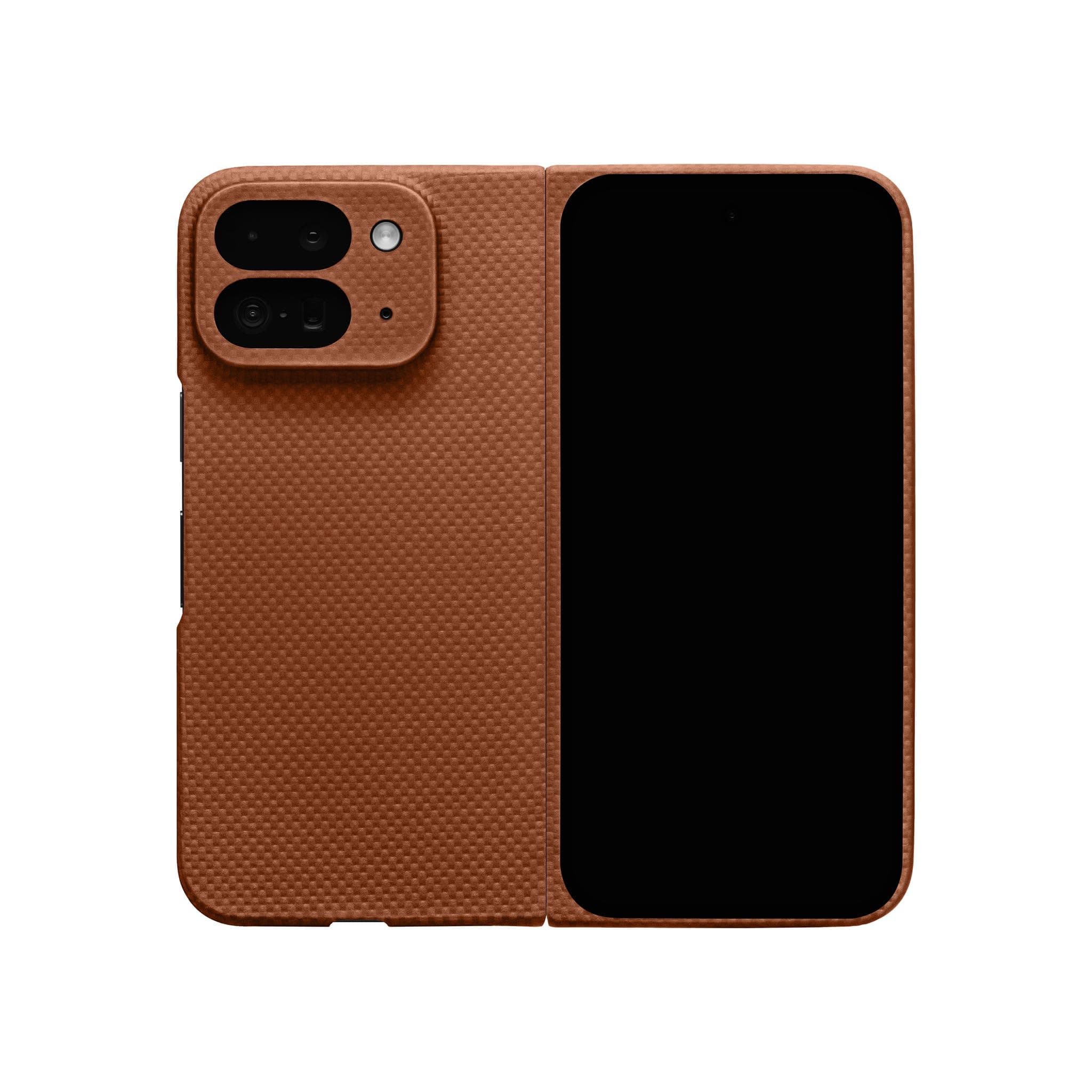 Latercase | Compatible with Pixel 9 Pro Fold | Coffee | Durable Pixel 9 Pro Fold Phone Case | 0.6mm Thin Aramid Fiber, 10 Grams, Precision Lasercut, Full Camera Protection, Nonslip Matte Finish
