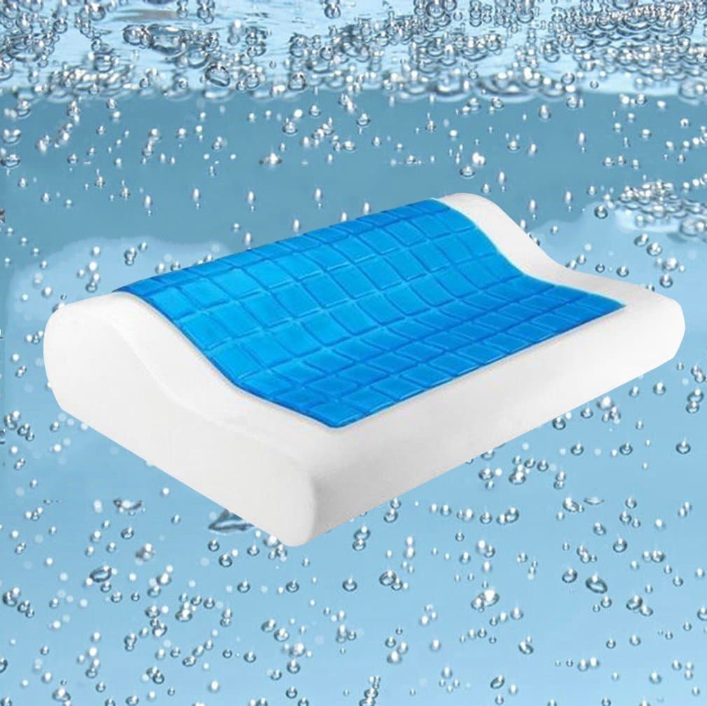 Qwan Hydraluxe Cool Gel Contour Memory Foam Pillow Eco-Friendly