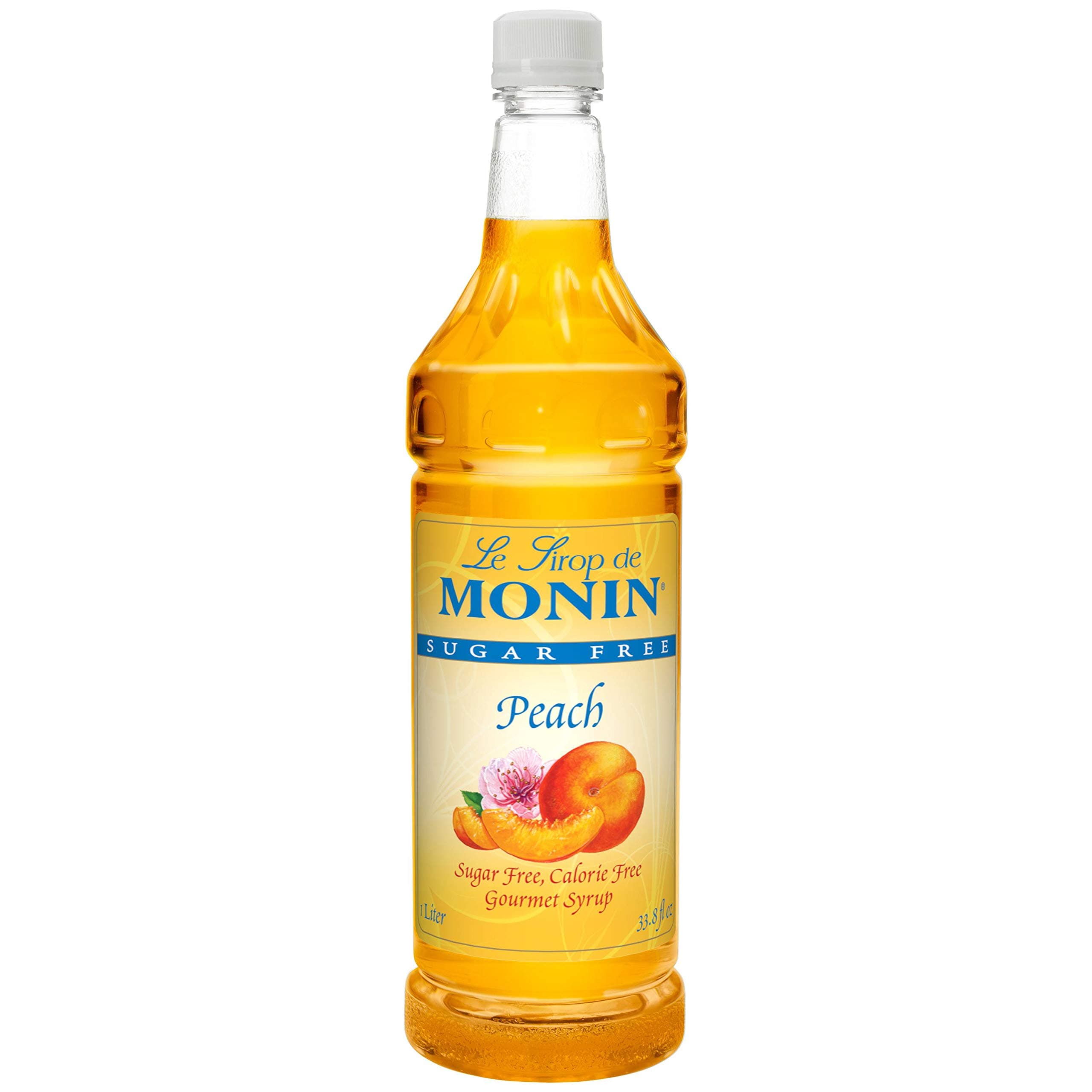 Sugar Free Peach Syrup, 1 Liter -- 4 per case.