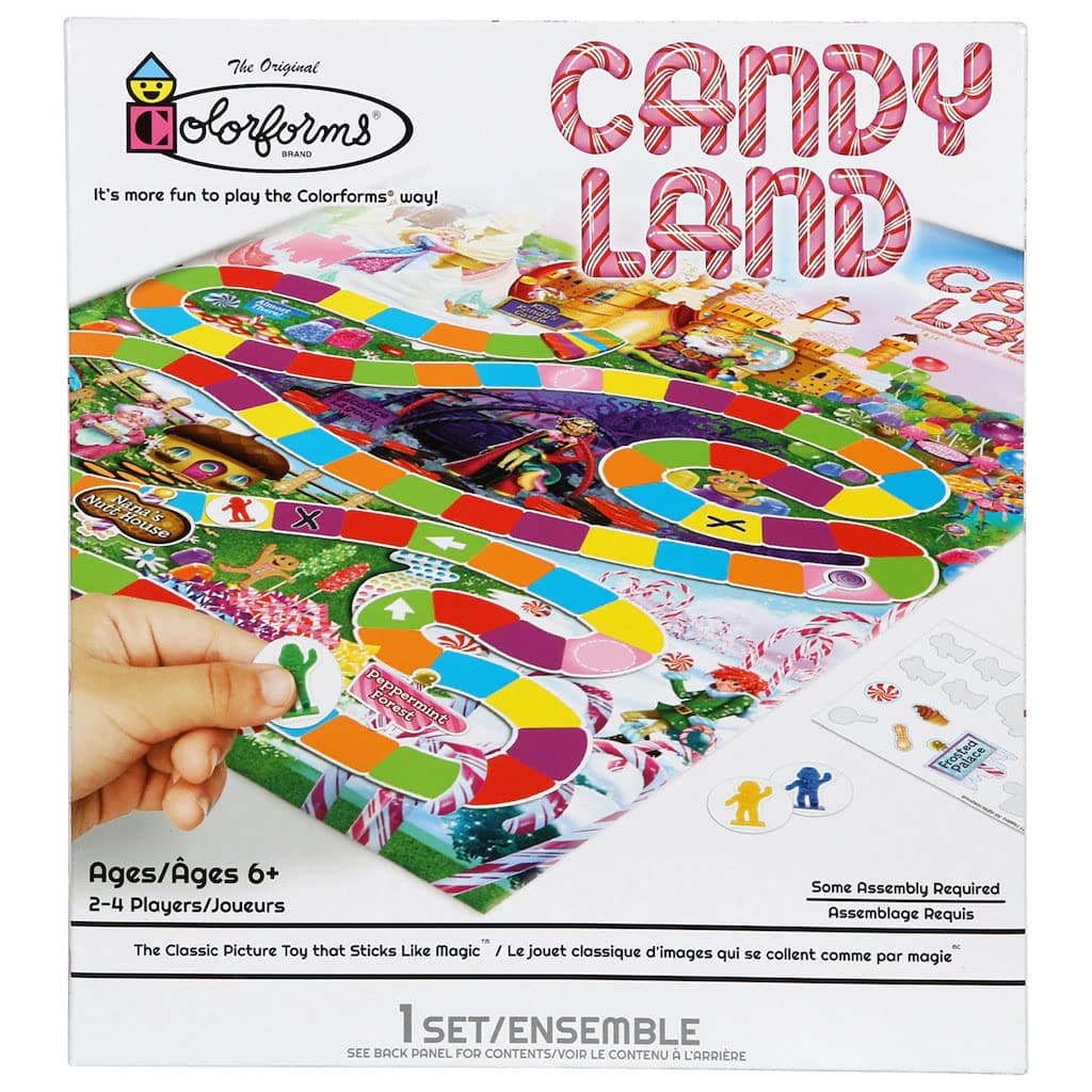 Colorforms Candy Land Travel Paperboard Classic Board Game