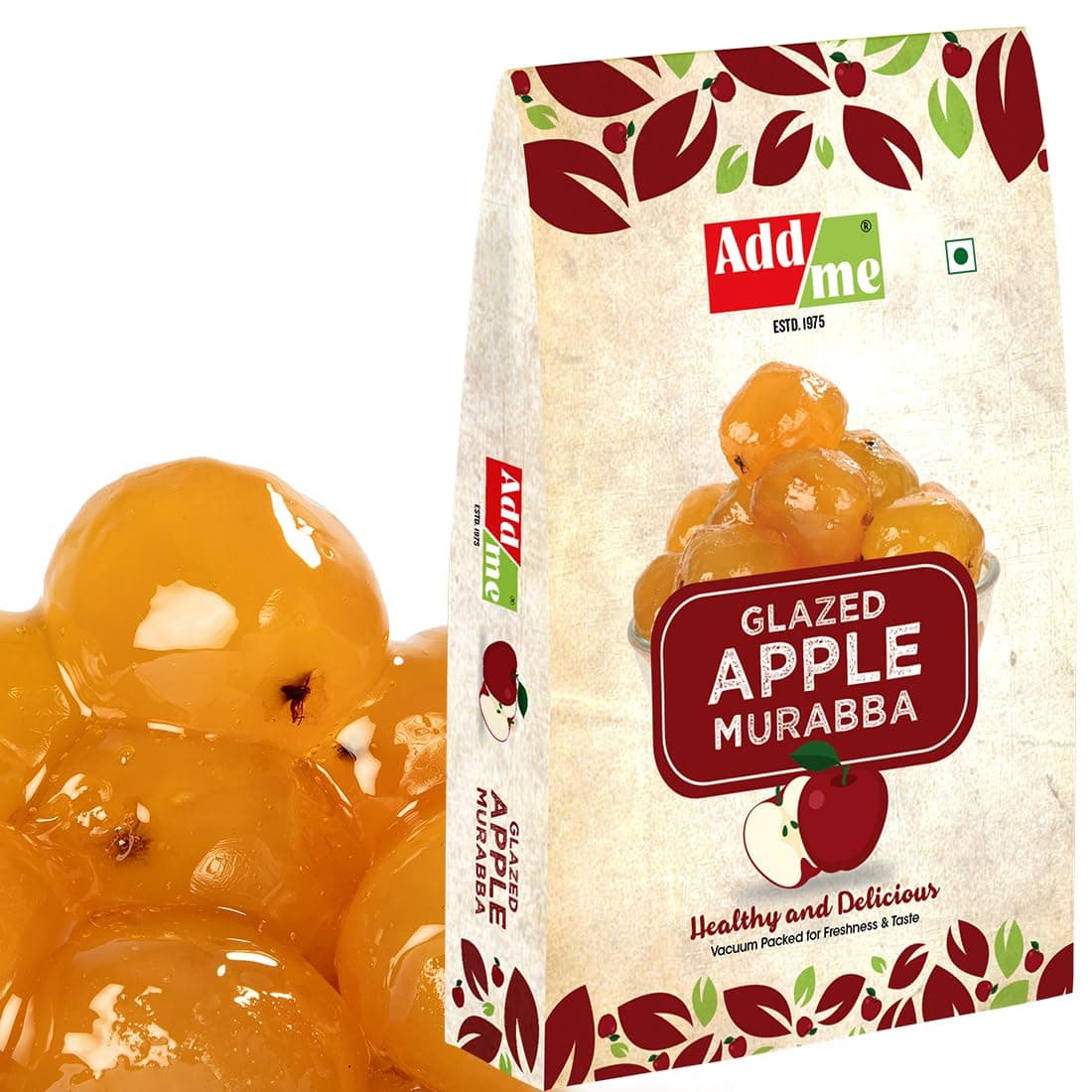 Add me Apple Murabba Seed less 1kg Vacuum Pack Without Syrup Seb ka Murabba - 1 Kg | 1Kg Seb Marmalade | Improve Immunity Booster | High Vitamin C & Fiber