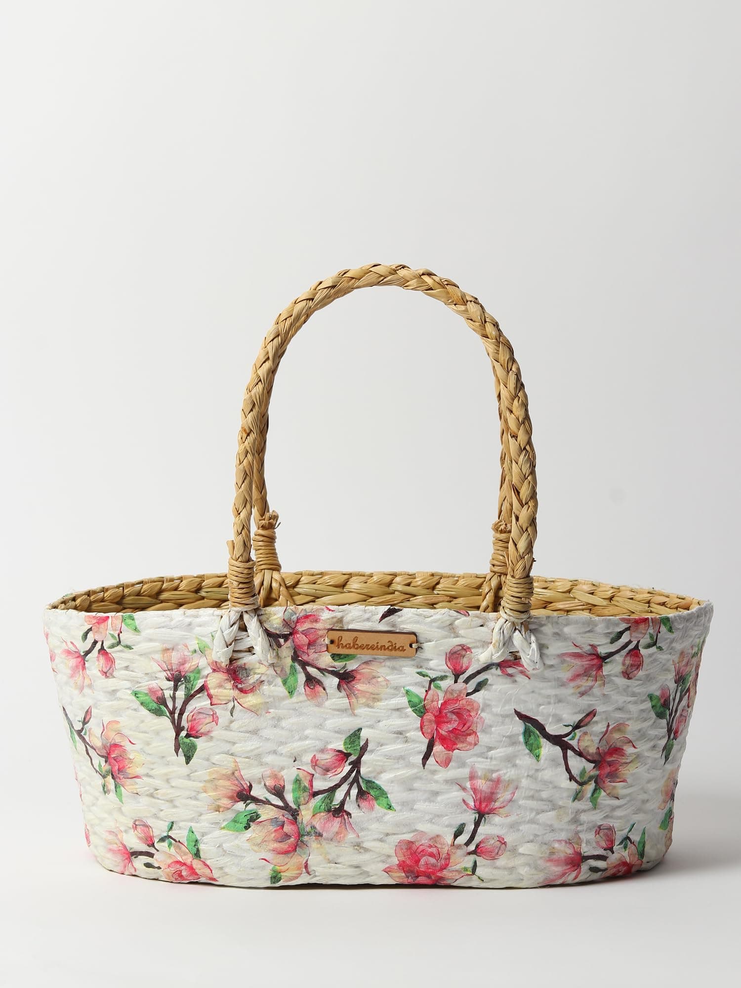 Oval Wicker Basket for Gift Hamper, Decorative Fruit Gifts (Design 14)