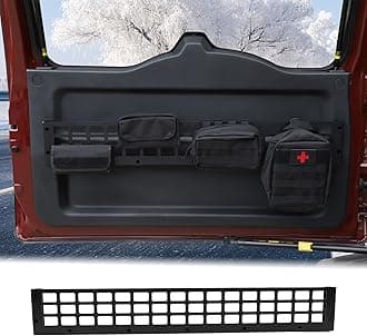 Car Tailgate Storage Rack Shelf Fit Toyot@a FJ Cruiser 2007-2024 Aluminum Car Back Door Panel Hanging Bag Organizer Holder Trunk Organizer Multifunctional Storage Mount Frame Box Expansion Accessories