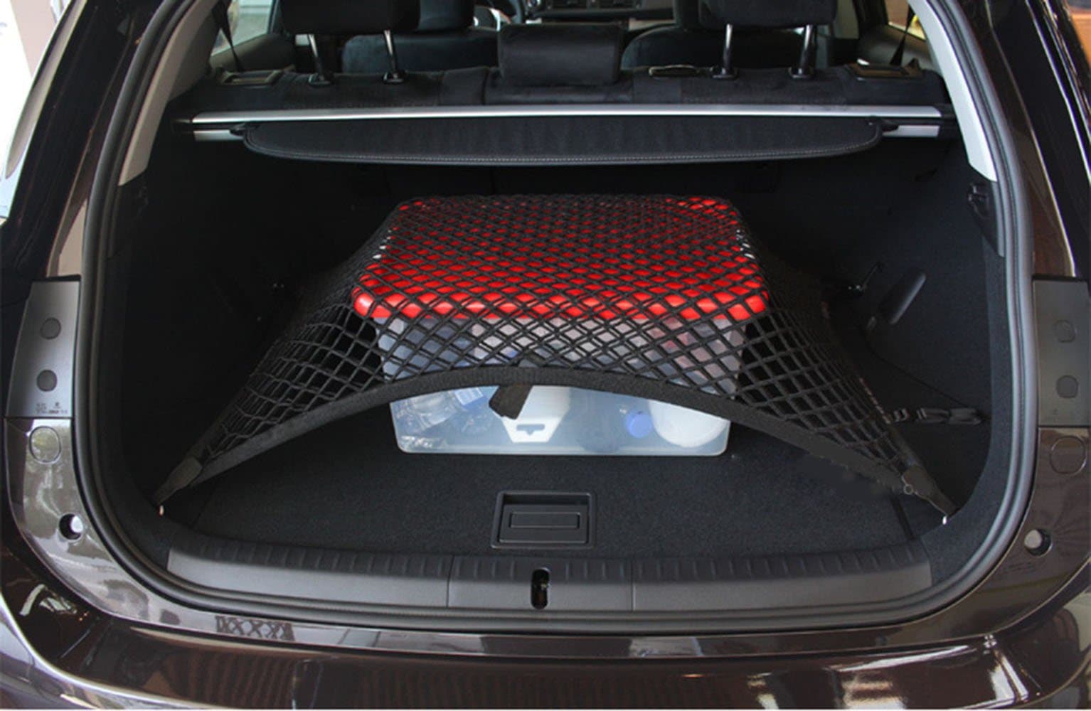Pegasuss Custom fit High Elastic Floor Style Rear Trunk Storage Luggage Net Compatible with Porsche Cayenne