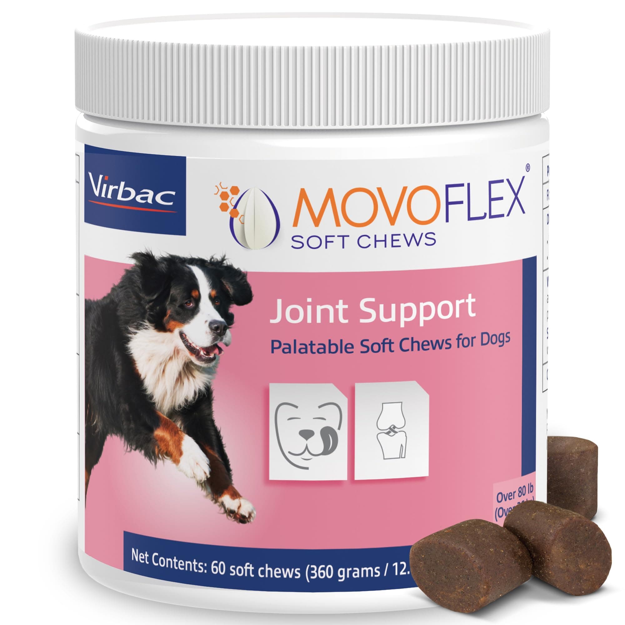Virbac - MOVOFLEX Soft Chews Are a Joint Support Supplement for Dogs [Large Dogs 80 lb+] (60 ct.)