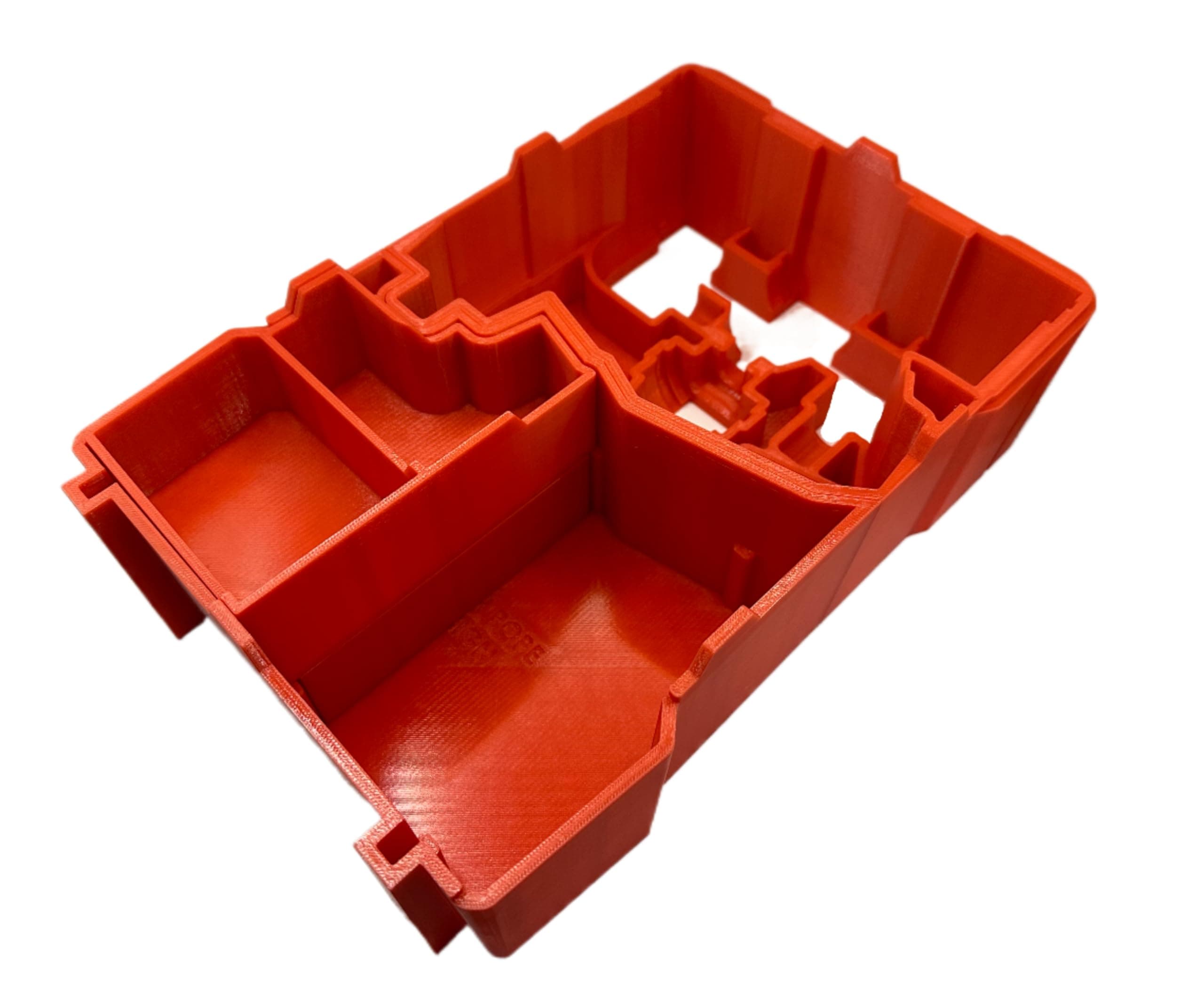 Jonah Pope Design 3d Printed Insert for M12 Installation Driver and Packout Organizer V2 (Insert only) (Red)