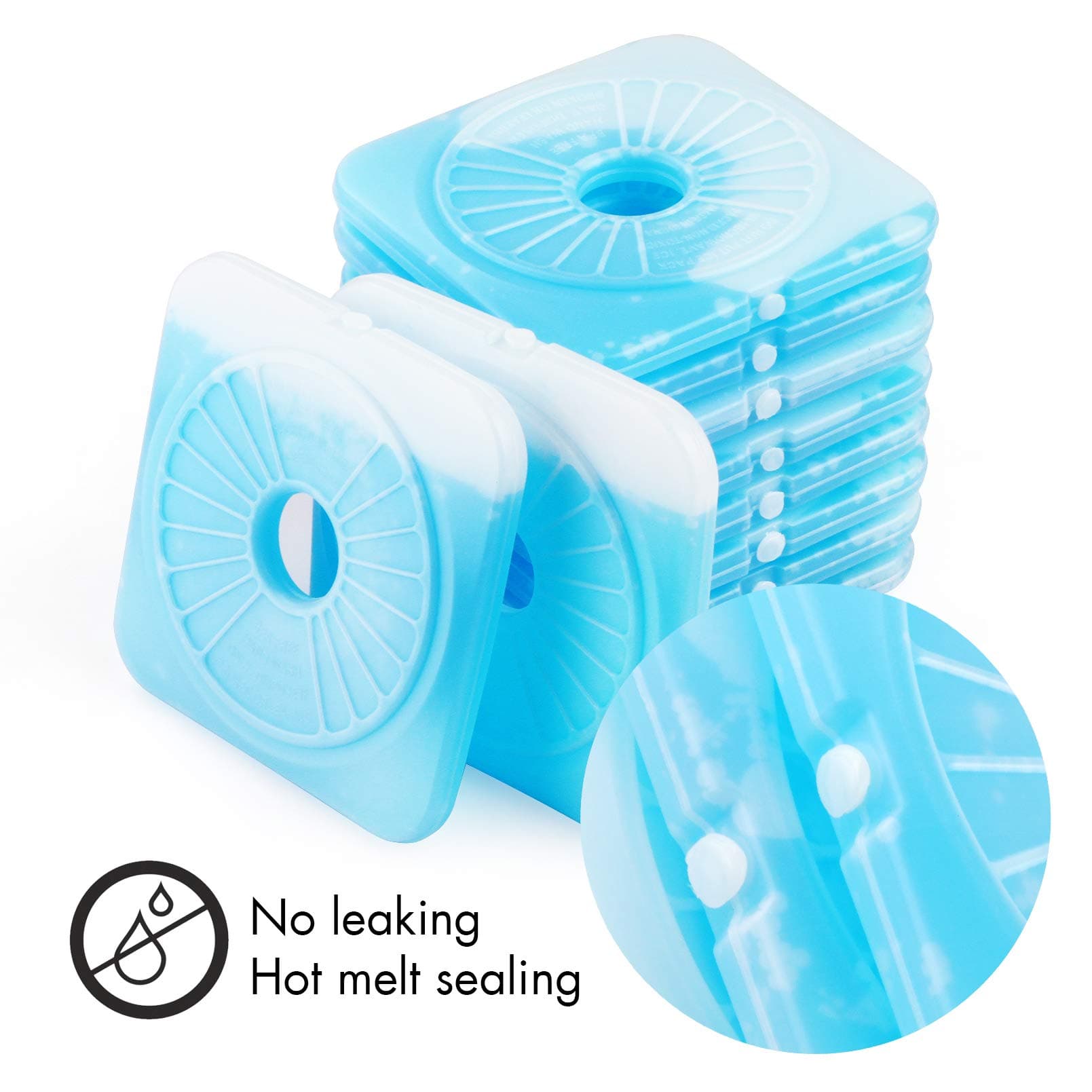 Ice Pack Reusable Ice Packs for Lunch Boxes-Cool Packs Keep Food Cool Cold,Ice boxes for lunch Boxes -Freezer Cold Packs,Set of 10- Ice Lunch Chillers make Fruit Fresh,Gel Cold Great Ice Pack for Cold