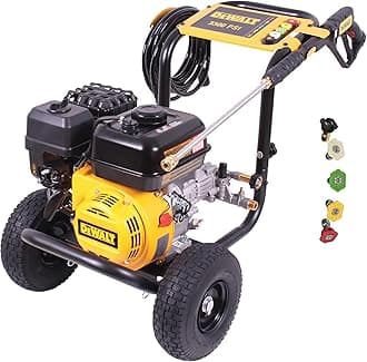 - 3300 PSI Gas Pressure Washer, 5 Nozzles, Spray Gun, Wand, 25-ft. Hose, DXPW3300-S, 49-State