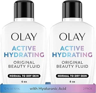 Face Moisturizer, Active Hydrating Beauty Moisturizing Lotion, 6 fl oz (Pack of 2)