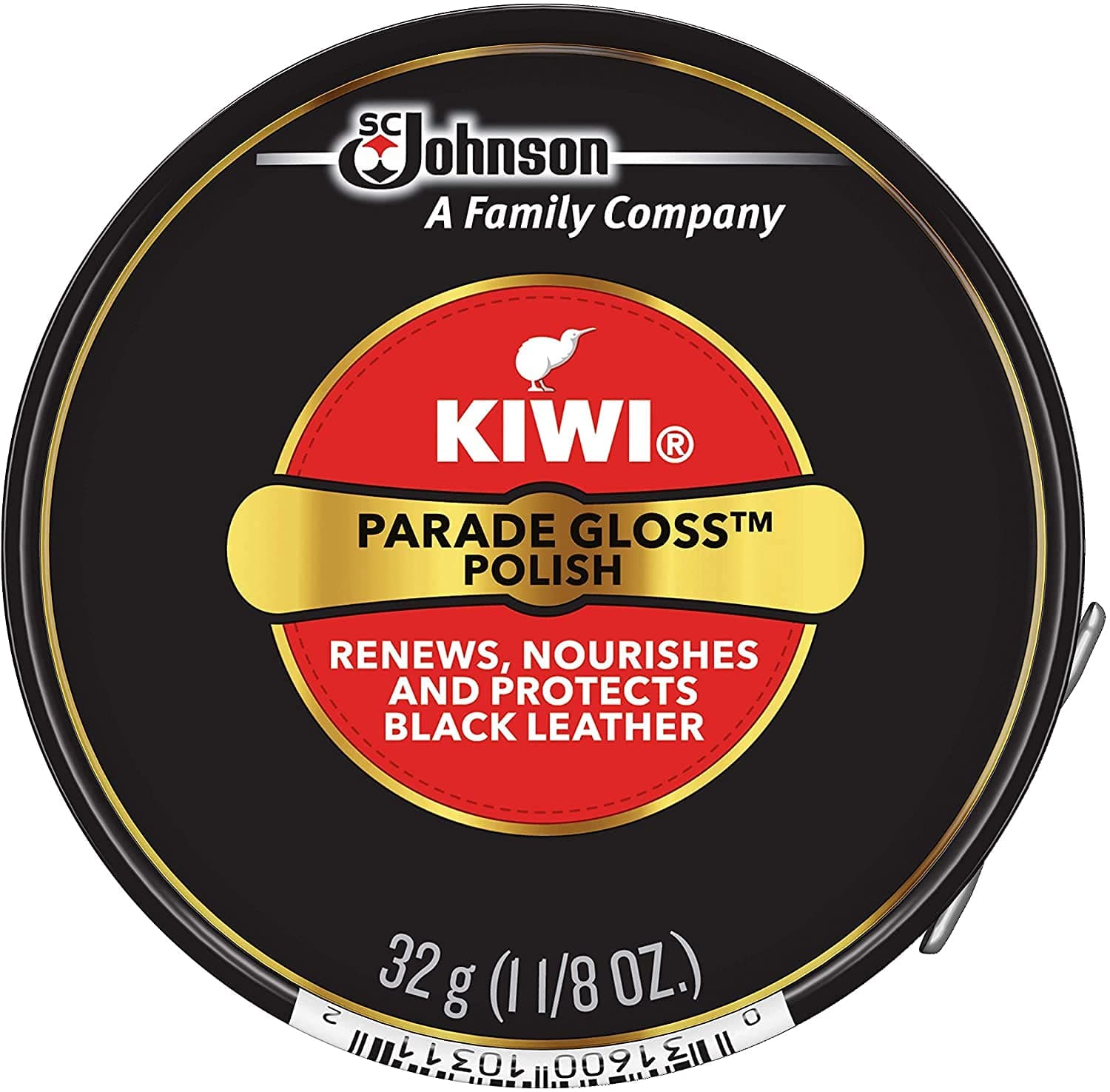 Parade Gloss Premium Shoe Polish Paste, 1-1/8 oz, Black