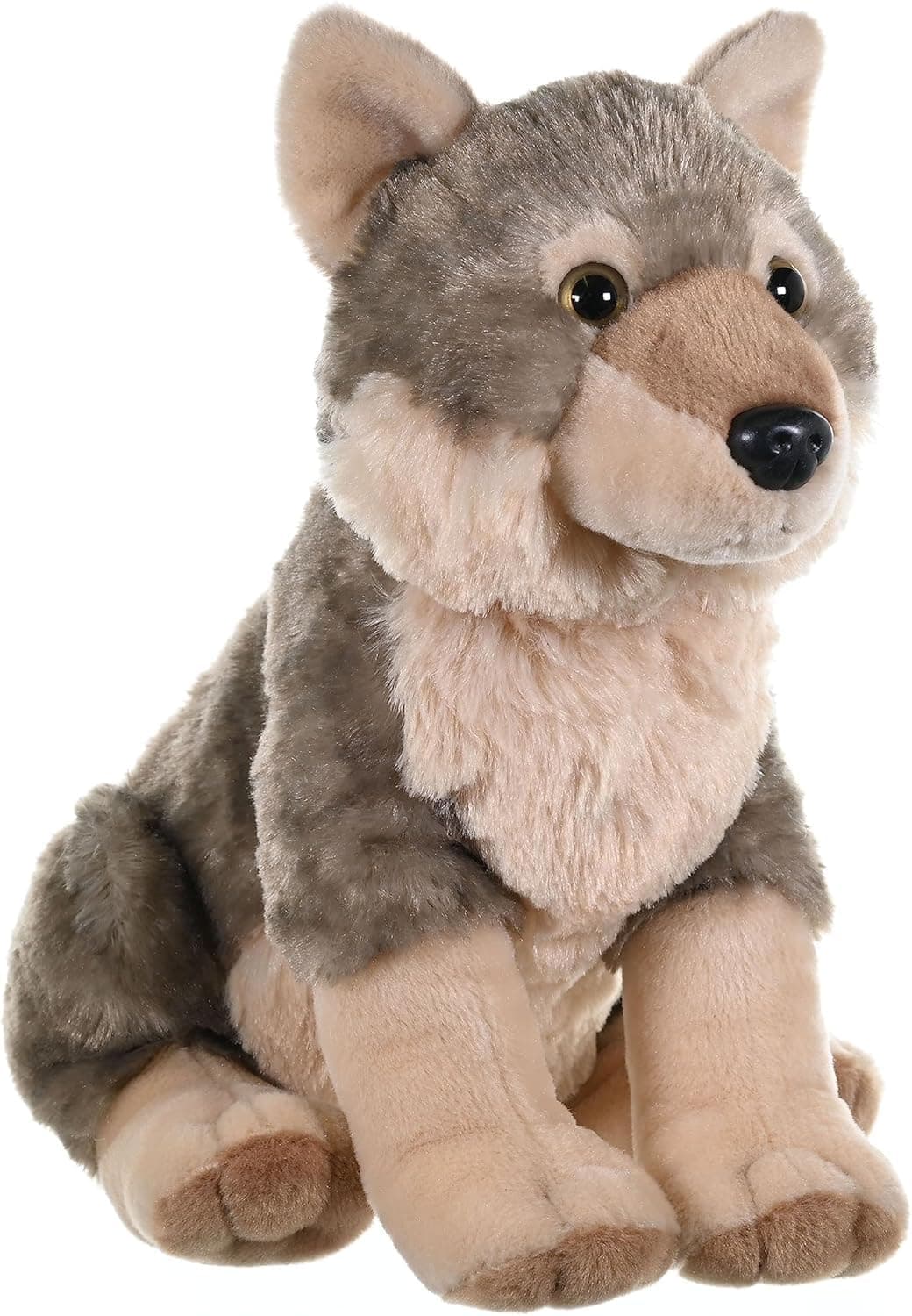 - Wild Republic Cuddlekins 12" Wolf, Brown, 30.48 x 22.86 x 25.4 cm