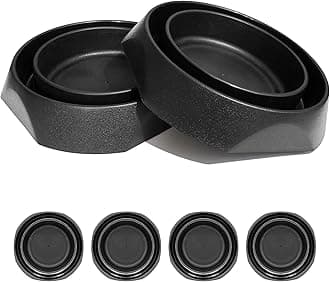 Bed Bug Interceptors with Anti Skid Pads | Bed Bug Trap | Bed Bug Traps and Detectors | Bed Bug Traps for Bed (Black - 4 Pcs)