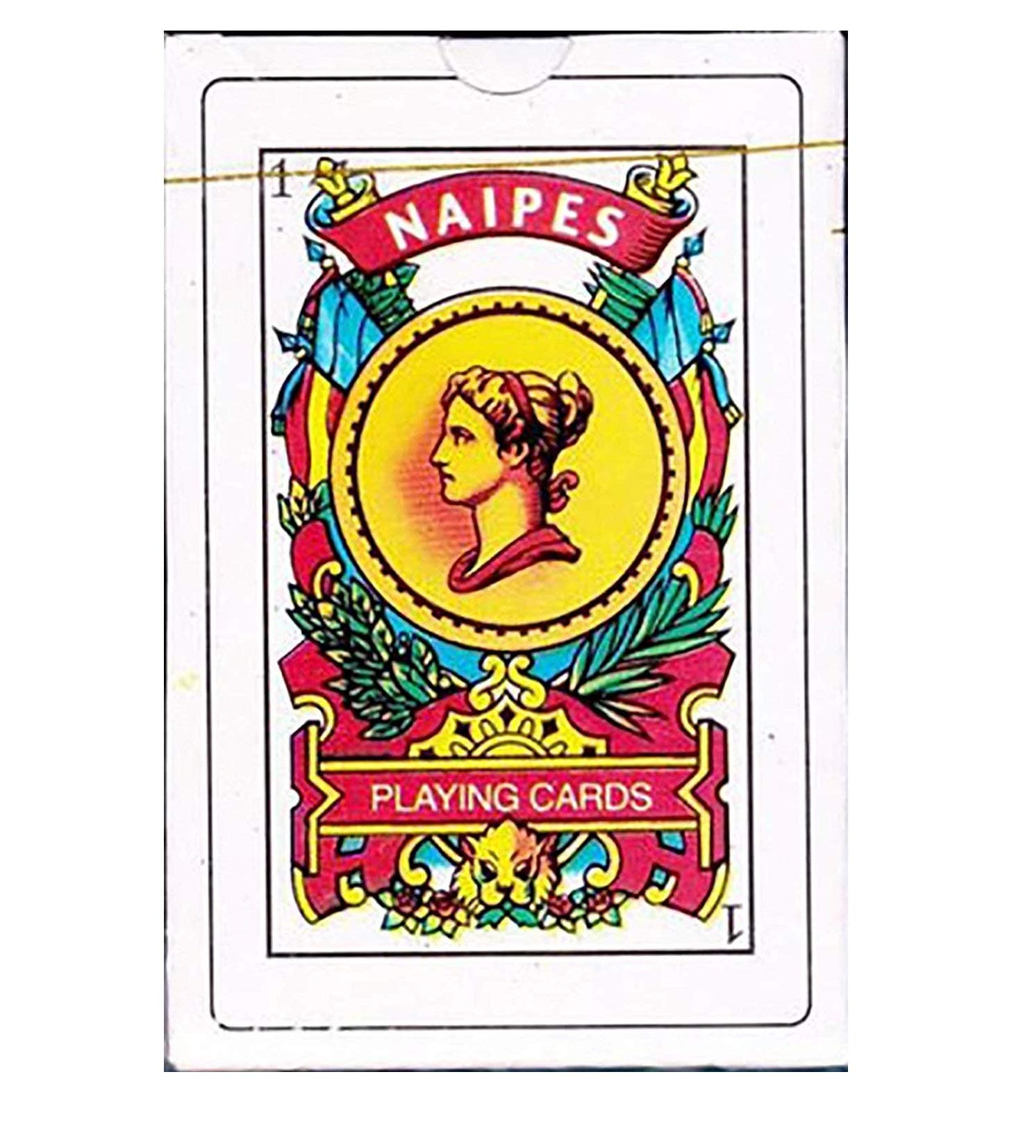 Naipes Real Spanish Playing Cards in Durable Plastic Case for Storage - Educational Product - Traditional Deck - Latin Tarot - Baraja Española - Play Truco Brisca