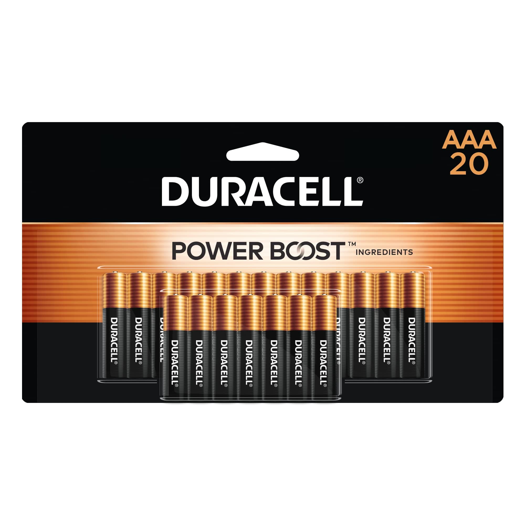 Coppertop AAA Batteries with Power Boost Ingredients, 20 Count Pack Triple A Battery with Long-Lasting Power, Alkaline AAA Battery for Household and Office Devices
