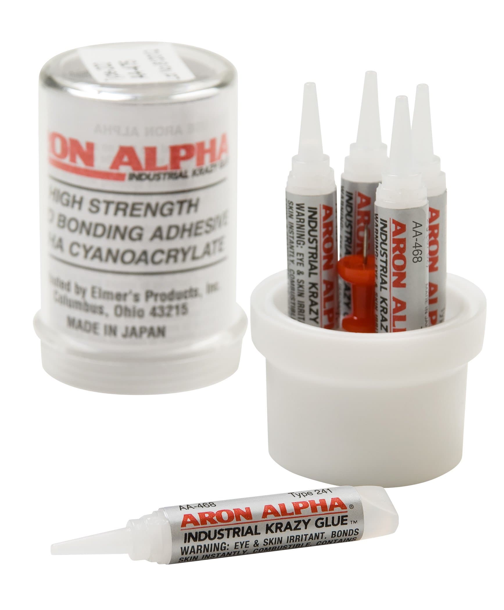 Aron Alpha Type 241 (40 cps viscosity) Regular Set Instant Adhesive, 10 g Capsule, 5 Tubes x 2 g (0.07 oz)