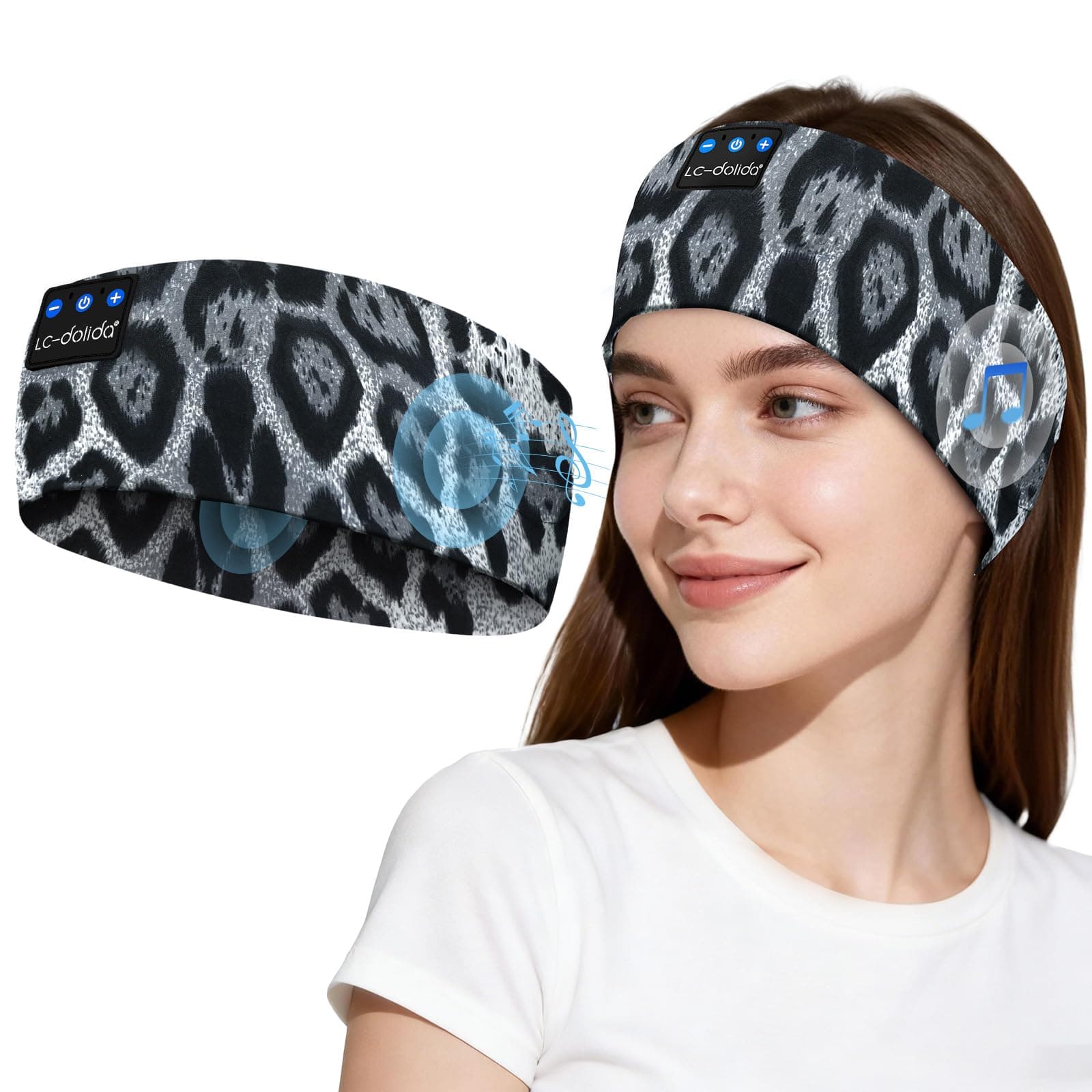 Headband Headphones Bluetooth 5.2, with Ultra-Thin HD Stereo Speaker, Sleep Headband Earphones Wireless for Workout Yoga Insomnia Running Meditation Gifts