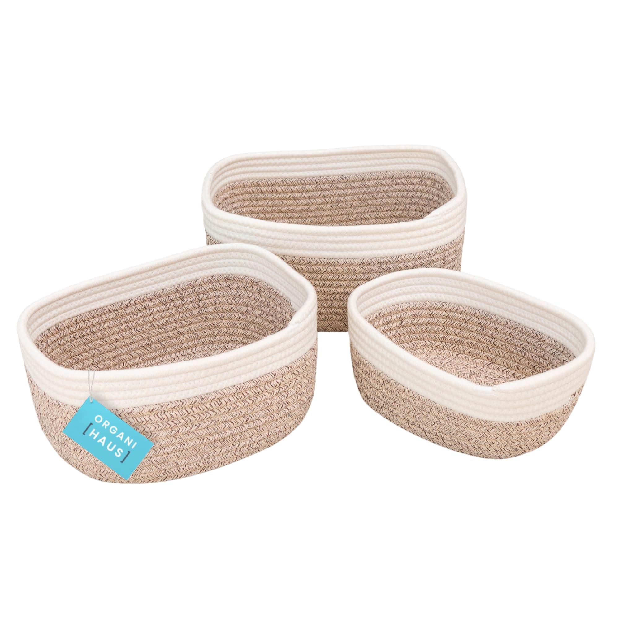 Small Brown Nursery Cotton Rope Basket