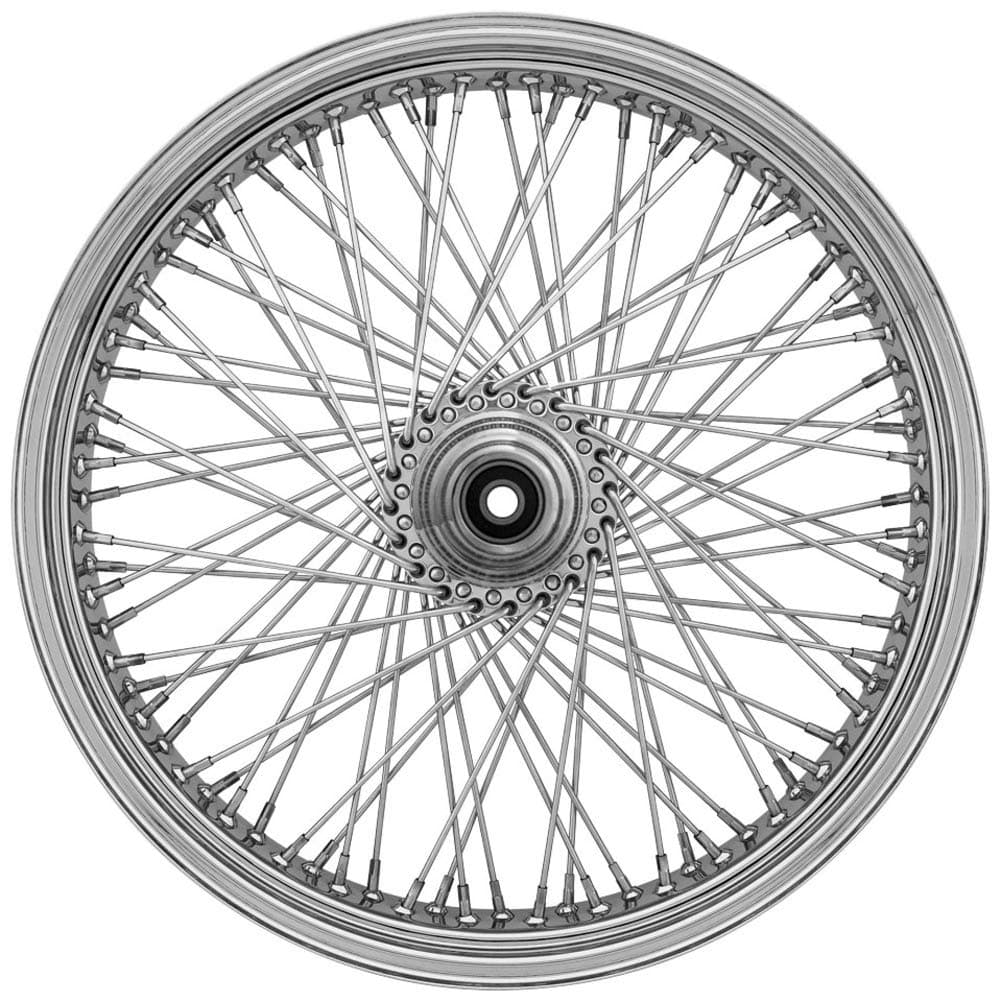 Ride Wright Wheels Inc Omega 80 Spoke 21x3.5 Front Wheel (Dual Disc), Position: Front, Rim Size: 21 04238-845-OM-ABS-T