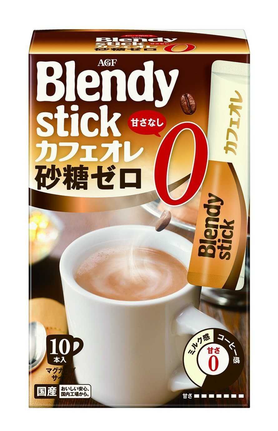 AGF Blendy stick cafe au lait sugar zero 10 sticks x 6 boxes