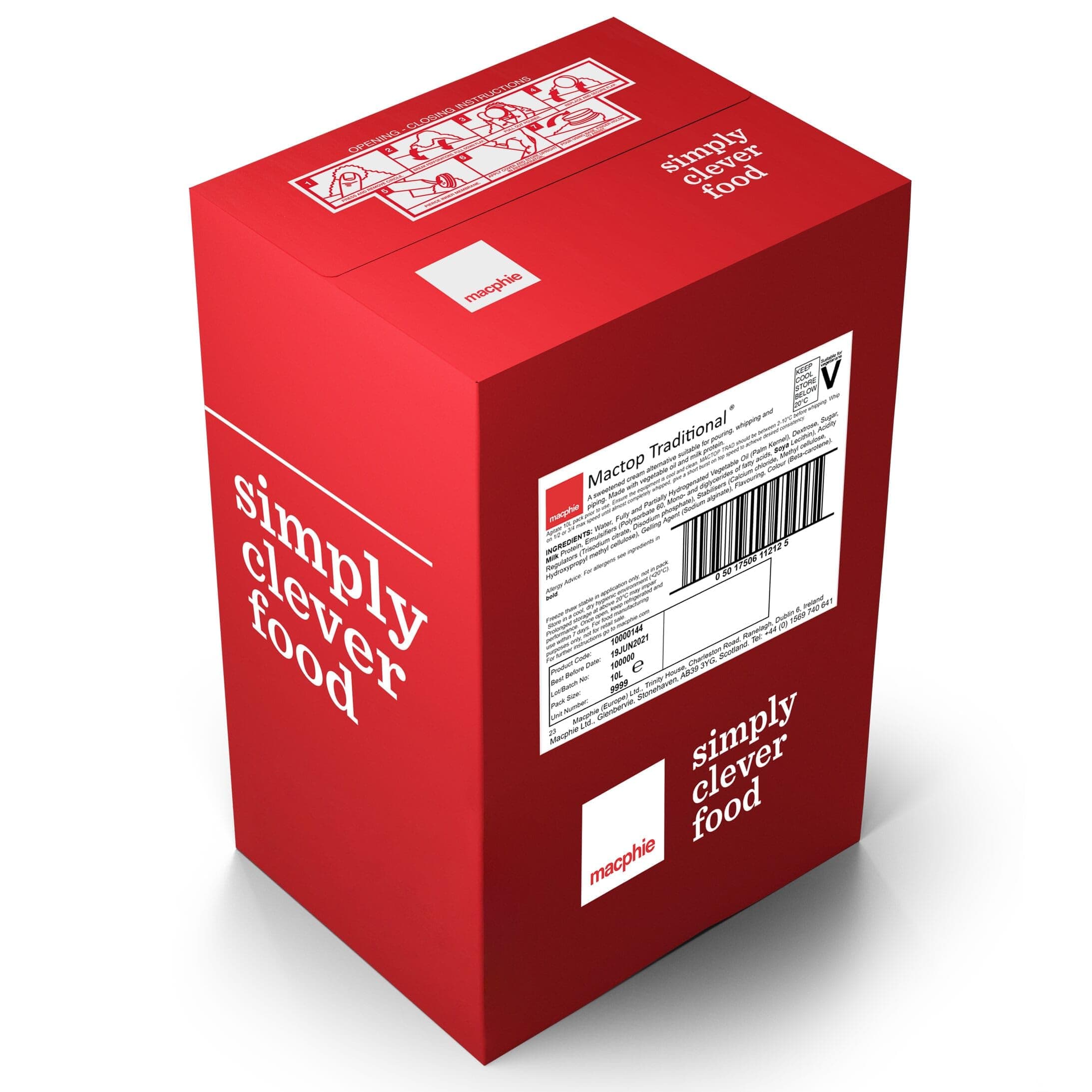 Mactop Traditional Cream Alternative 10 Litre